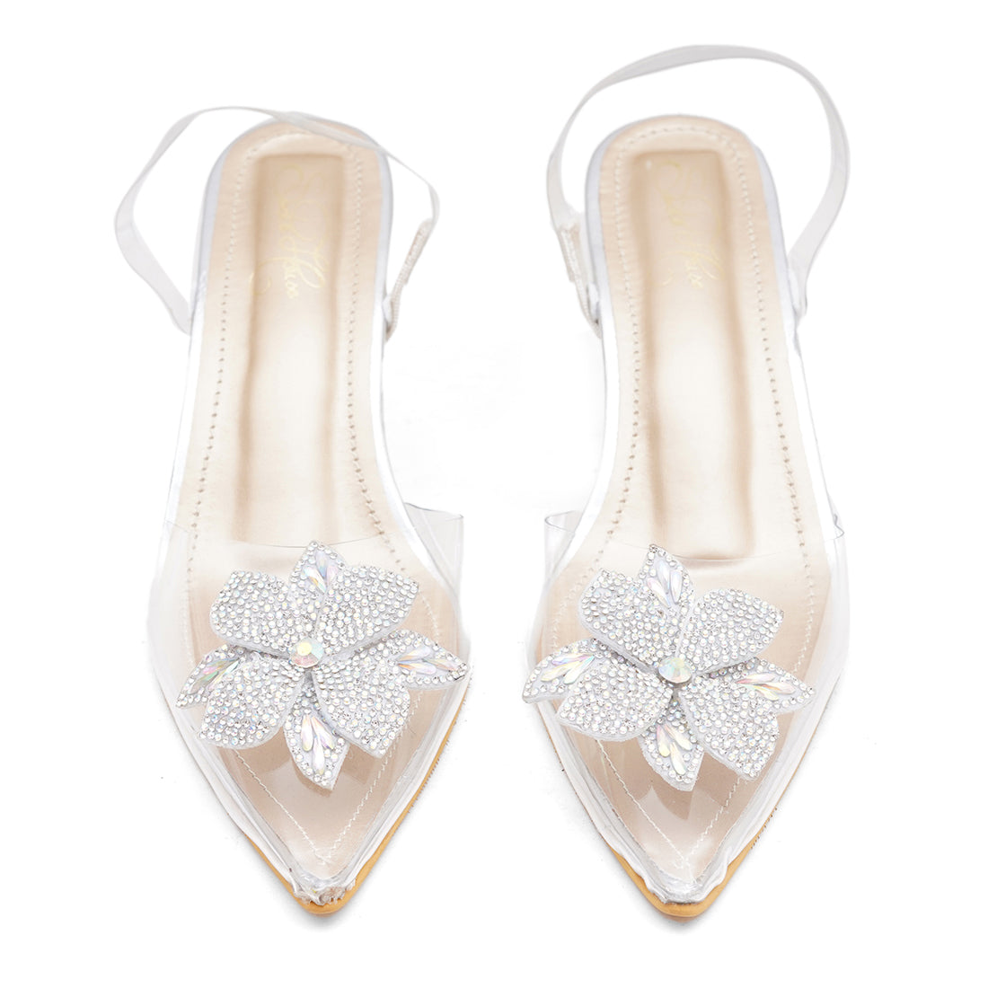 Crystal Bloom Heels