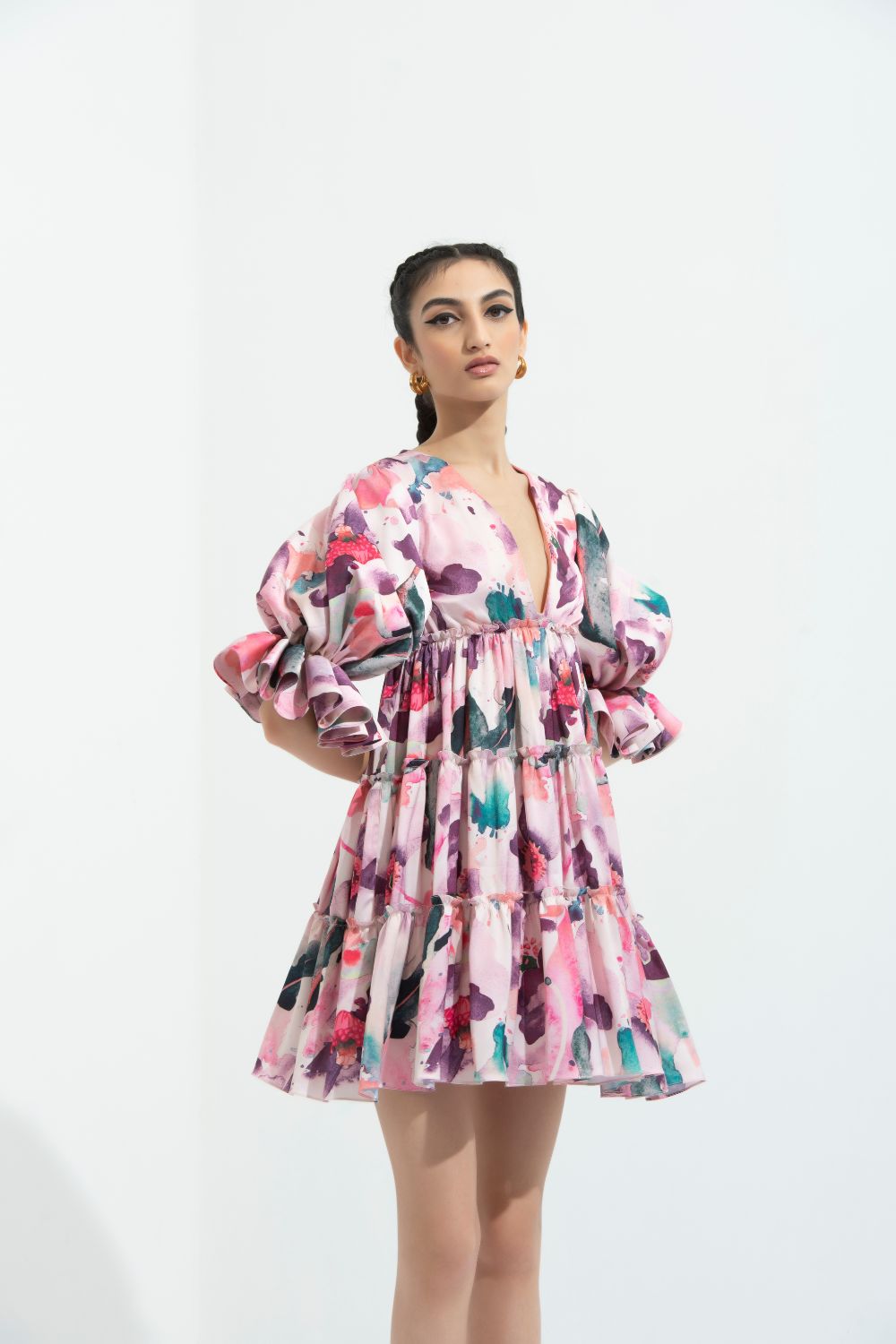 Azalea Printed Short Dress