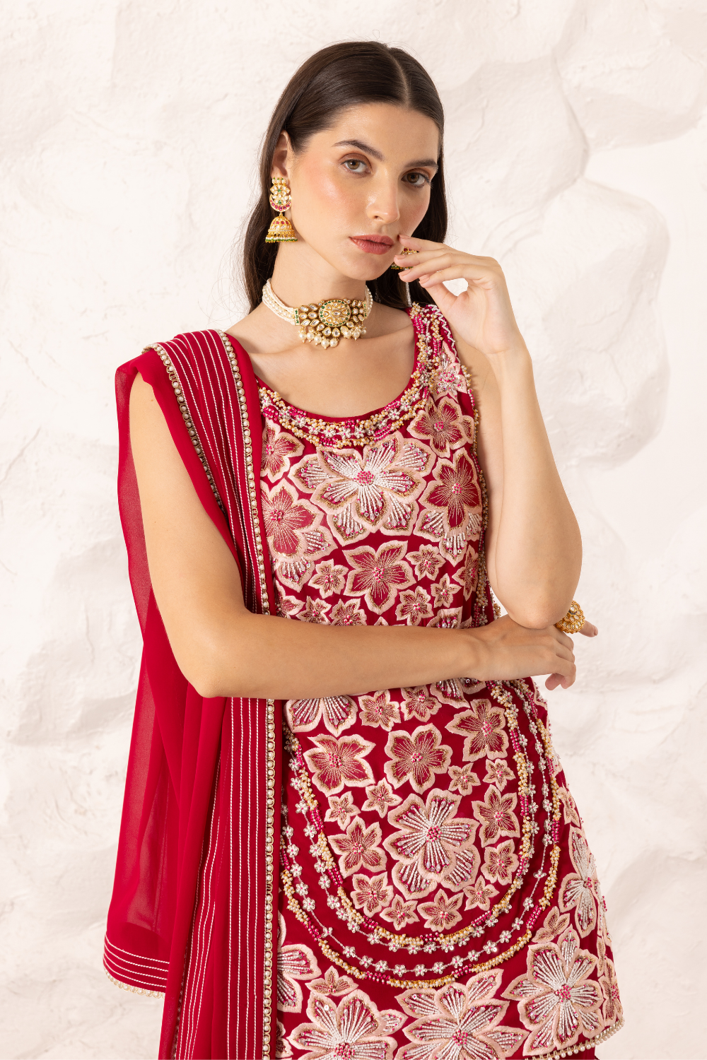 Prisha Short Kurta With Sharara