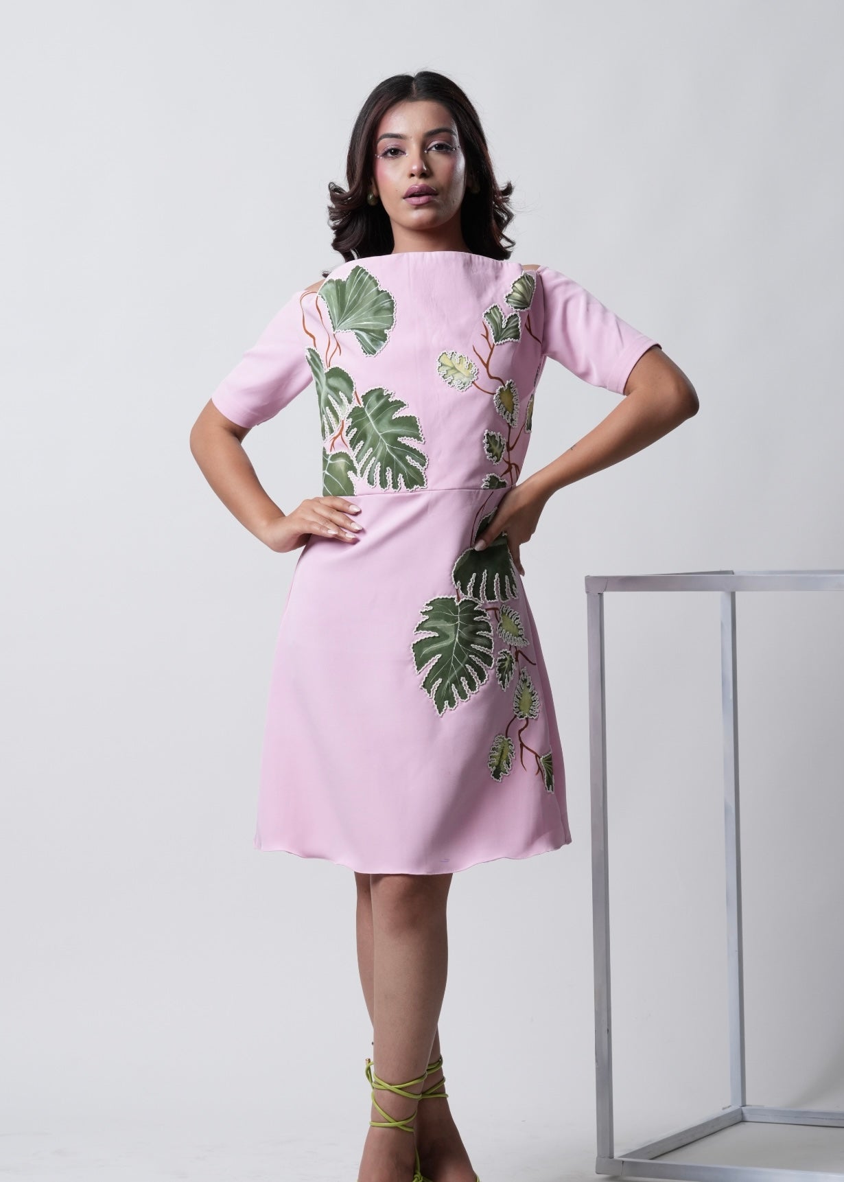 Haind Paint Flower Dress