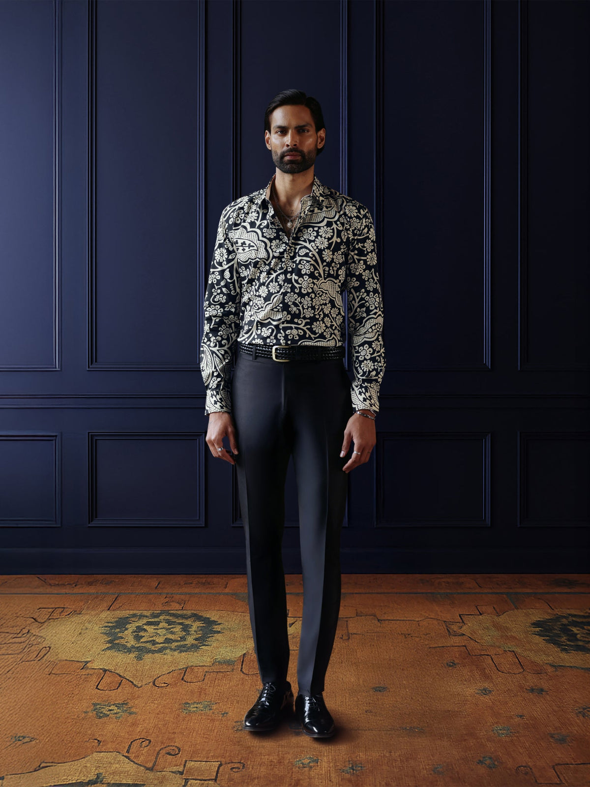 FLORAL NOIR SHIRT