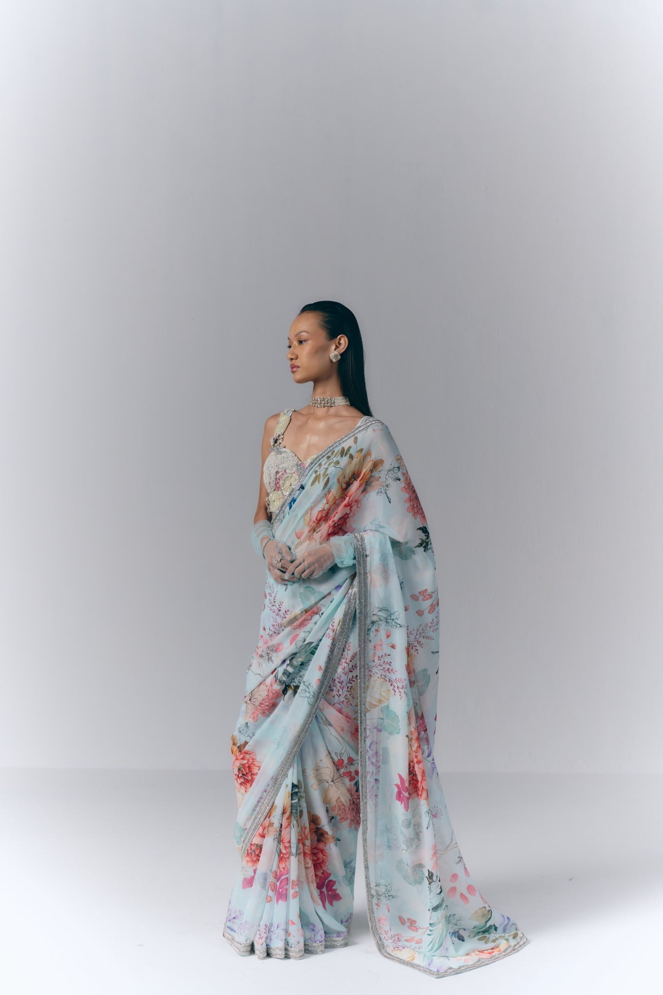 Ethereal Bloom Saree