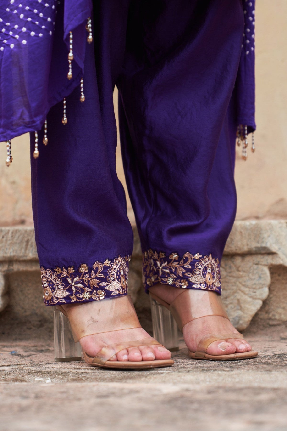 Mor kalidaar short anarkali
