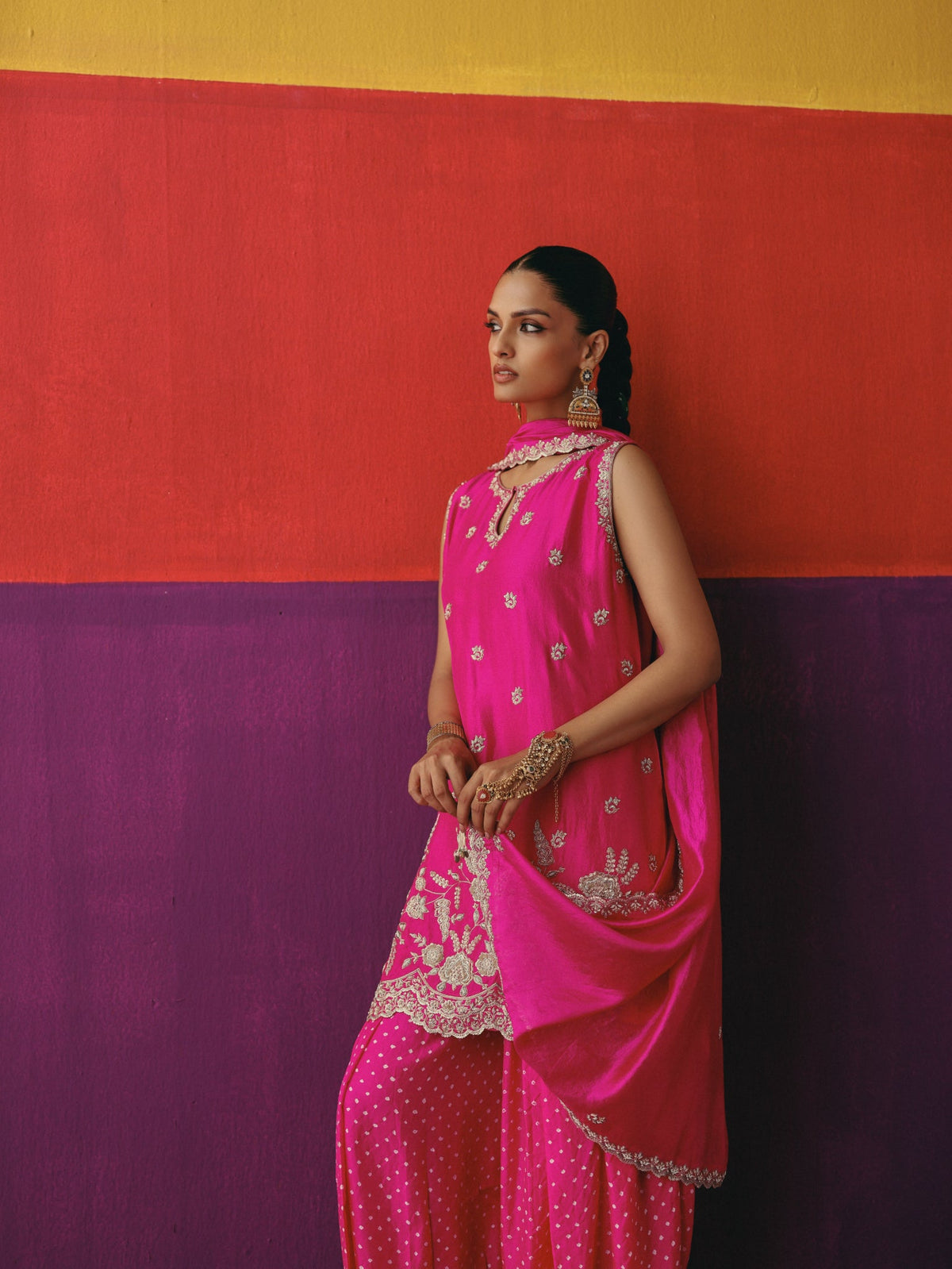 Rani Gulab Balloon Pant Set