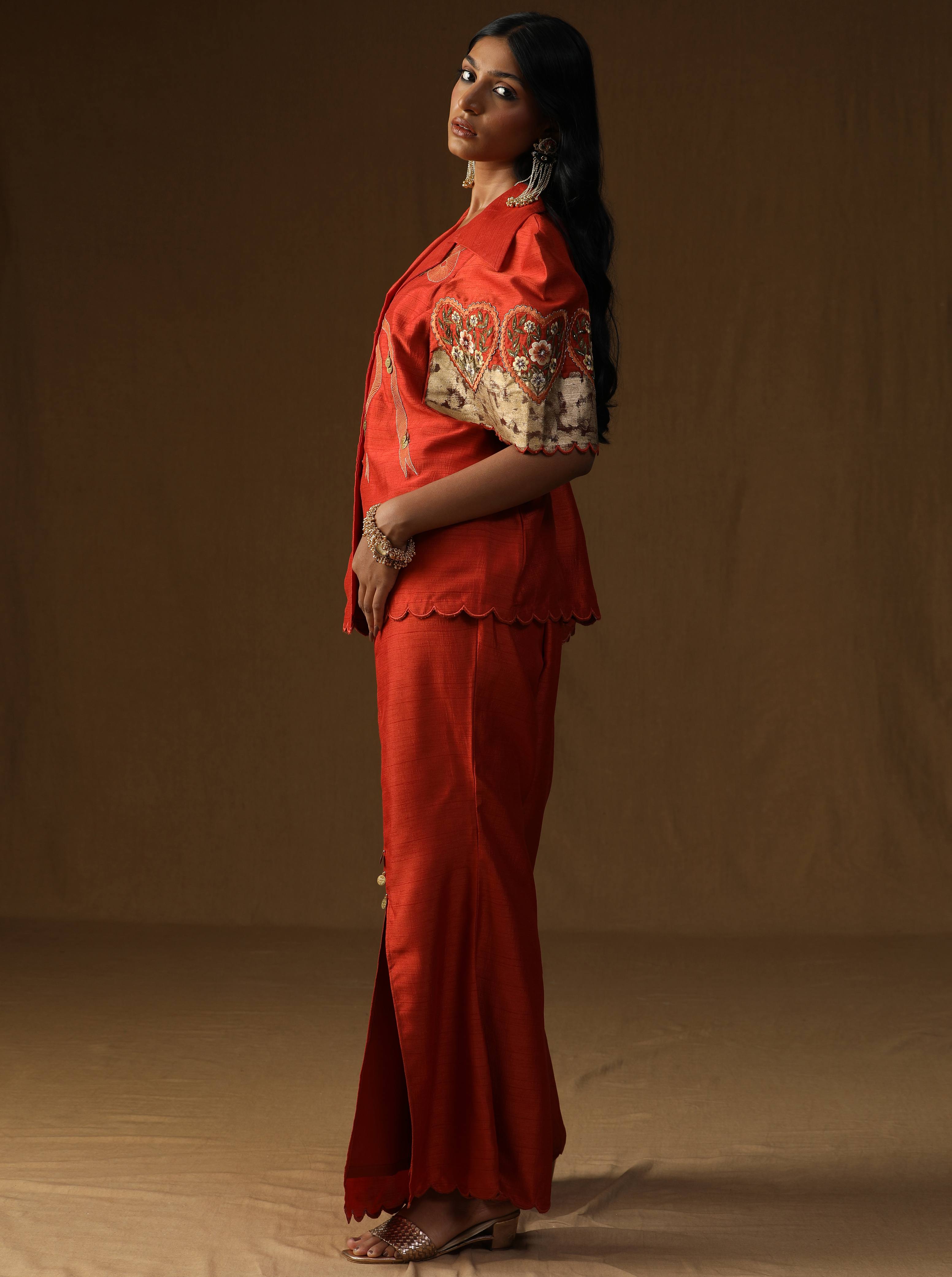 Chitra Kesar Noor � The Artisan Rooh Co-ord Set