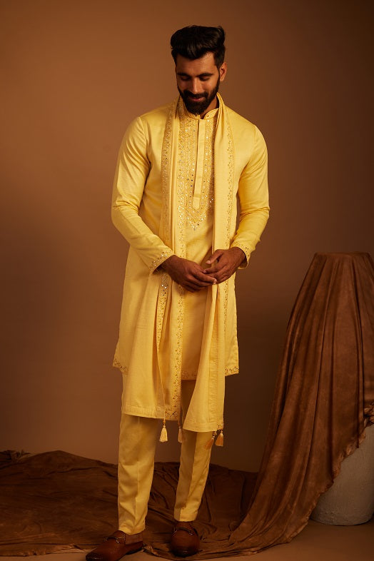 Amber Archi yellow Kurta set