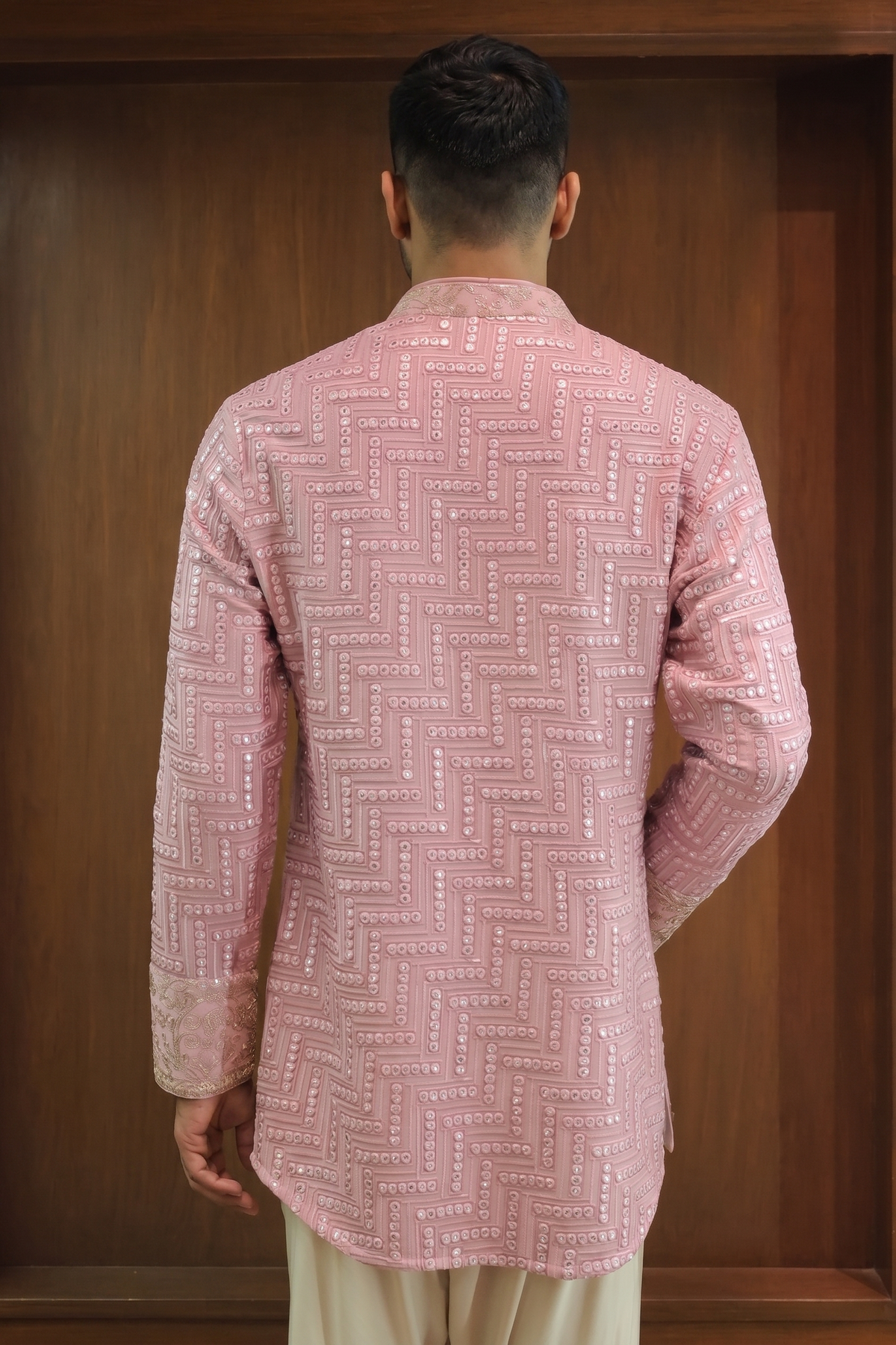 Pink Georgette Kurta