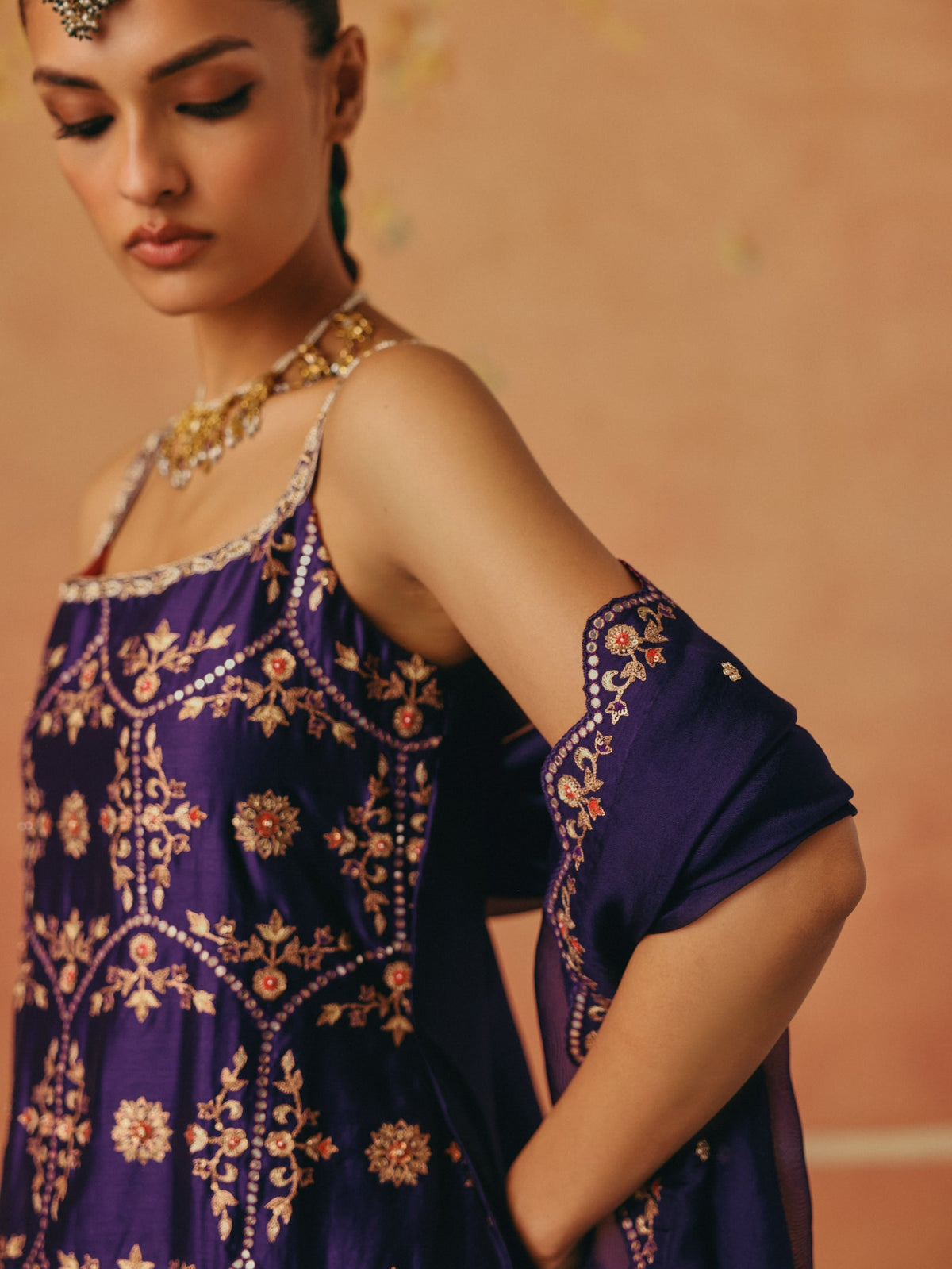 Jamun Gul Sharara Set