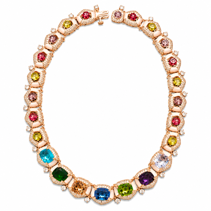 Multi-Gemstone Tennis Necklace Set