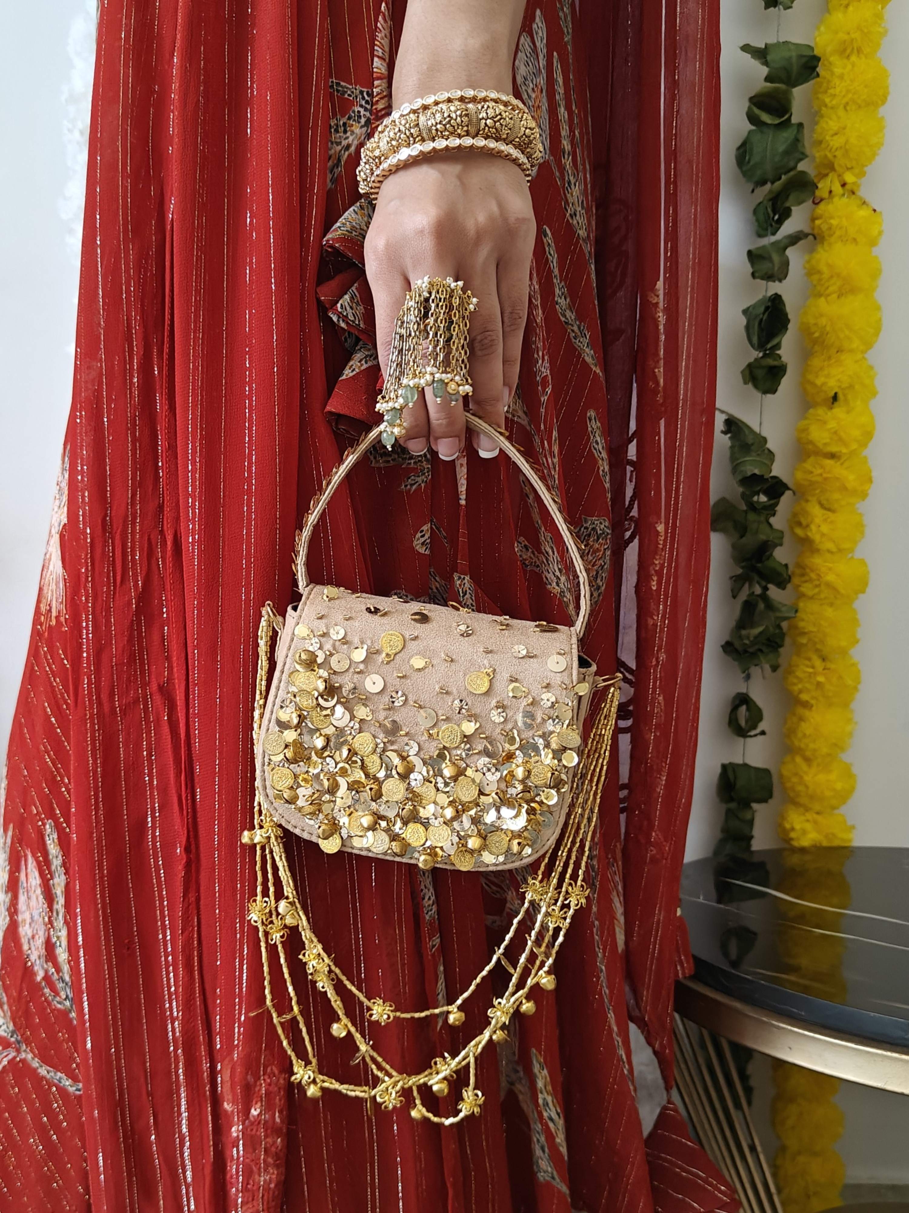 Gold Charm Bag