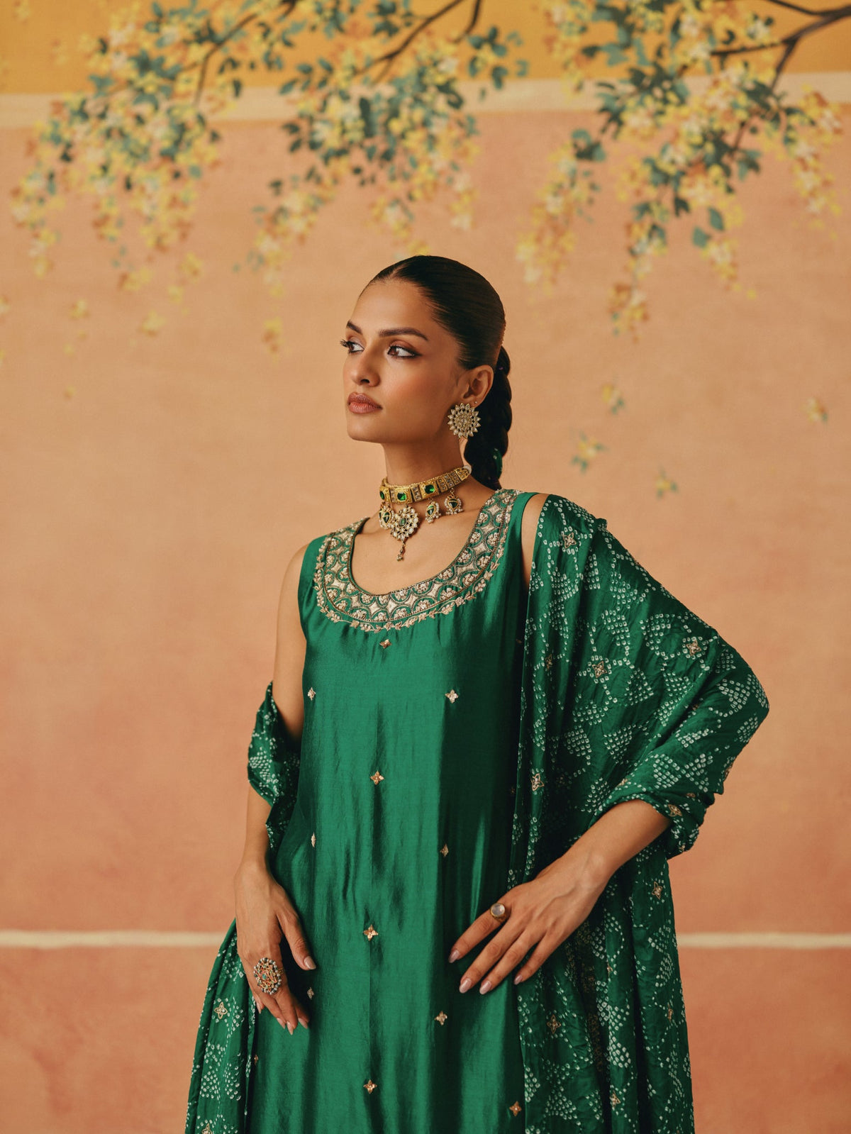 Panna  Phool Kurta Set
