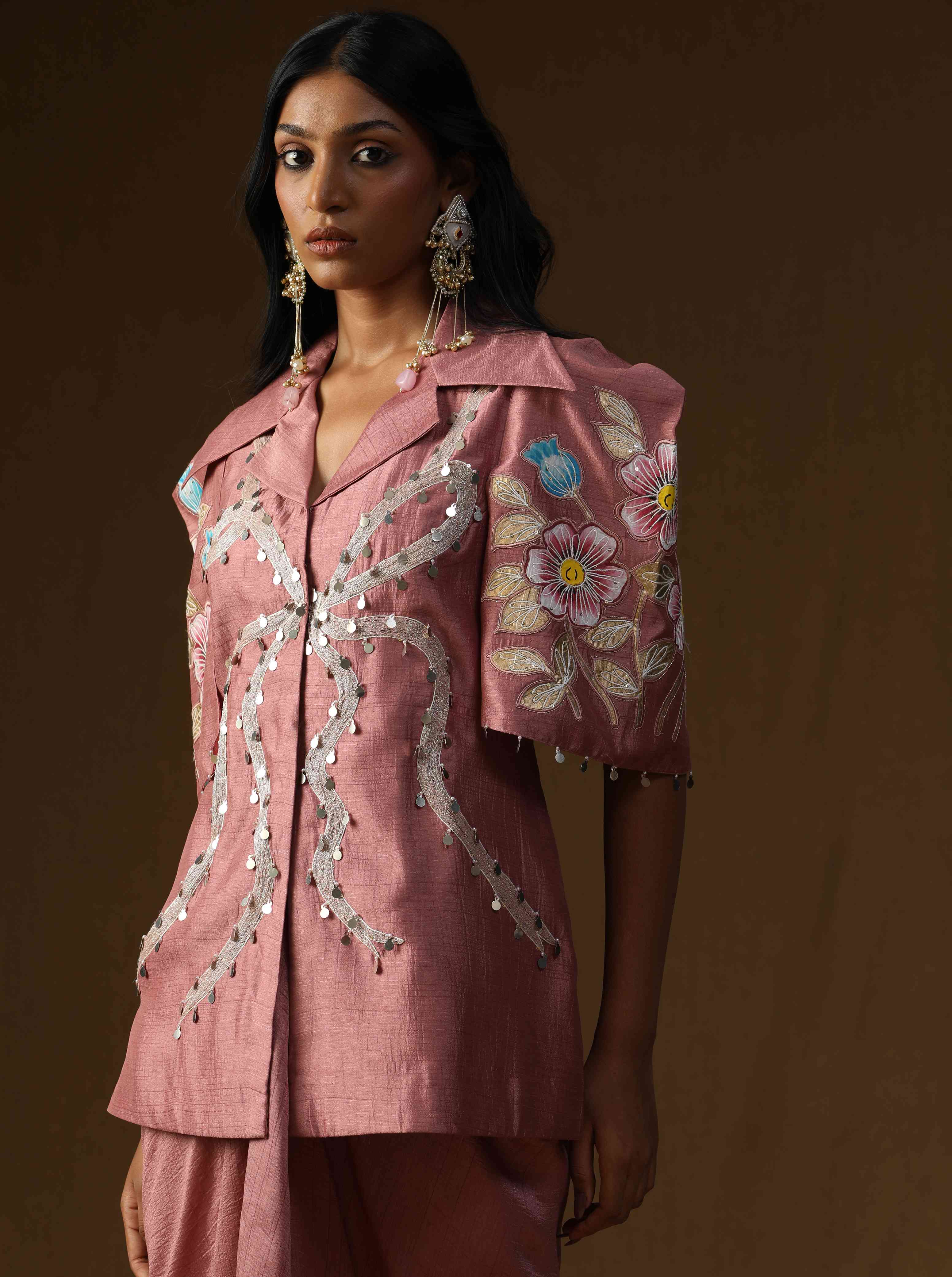 Chandrika � Komal Gulabi Indo-Western Set