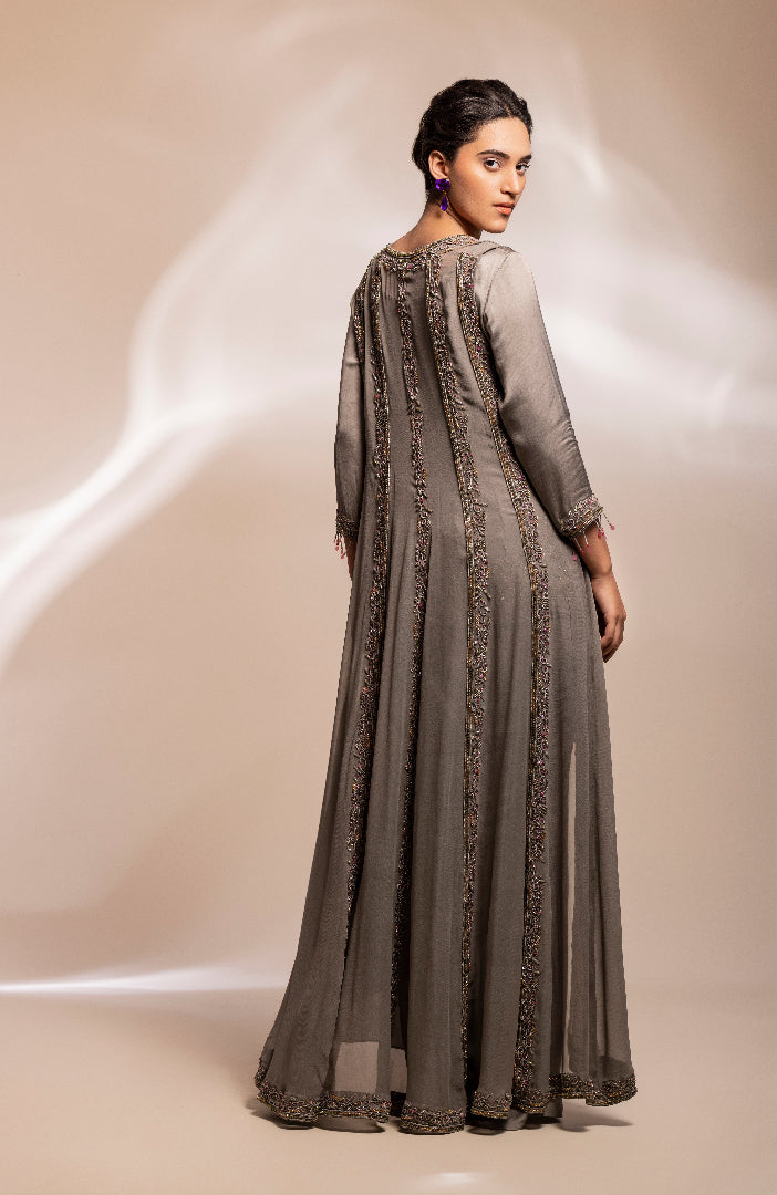 Kali jacket, inner kurti and lungi drape skirt