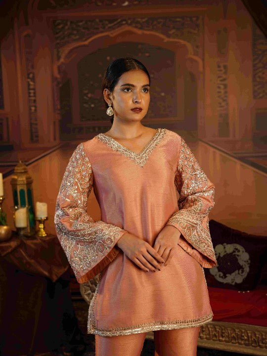 dusty rose pink suit set - image 3