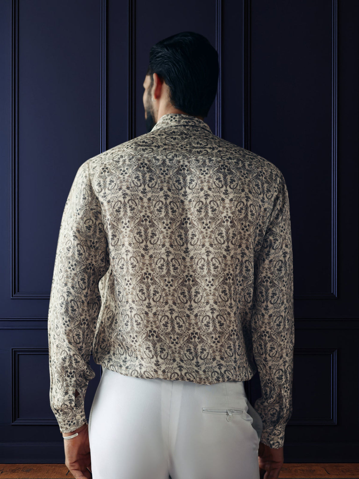 PATTERNED SILK SHIRT
