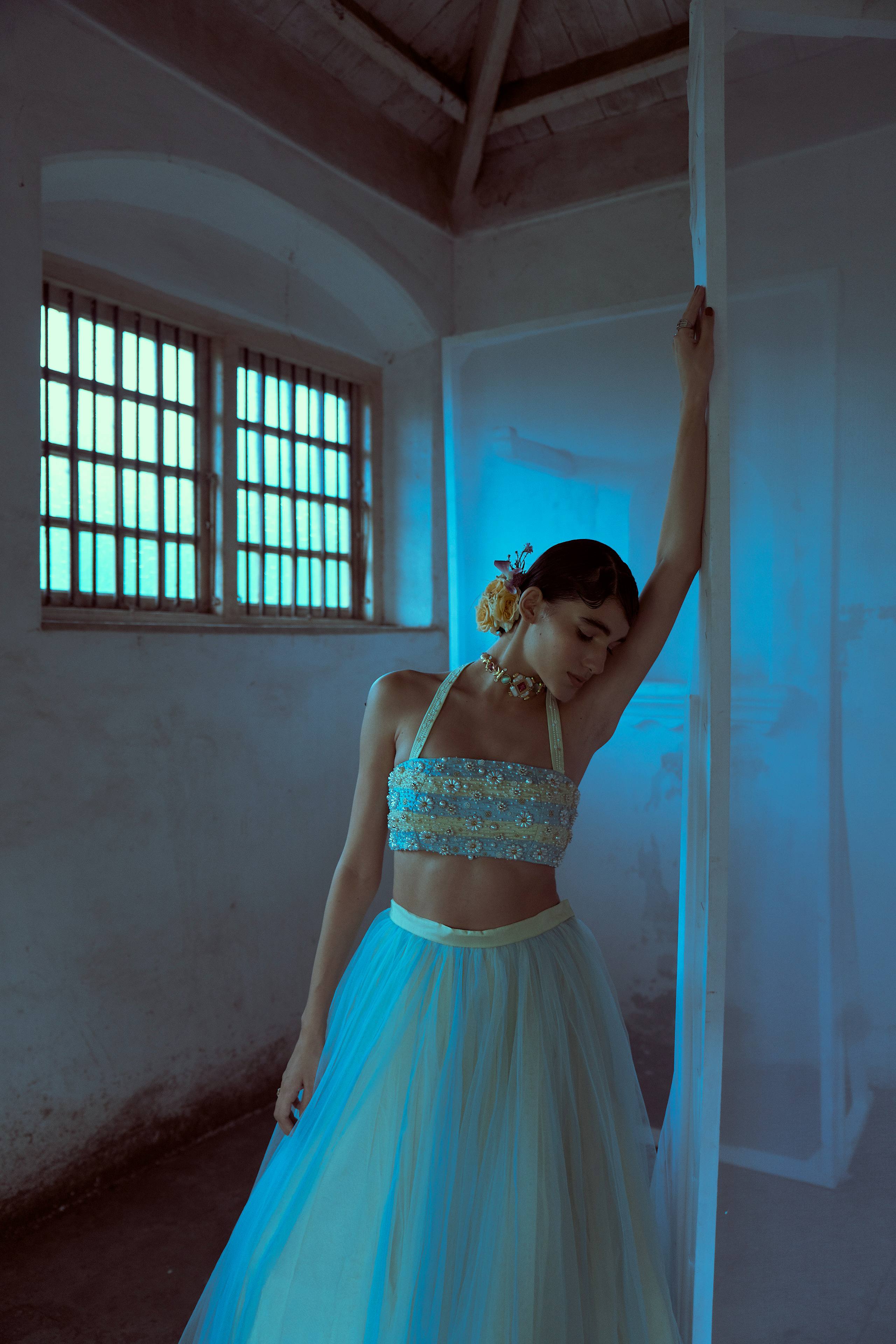 Seaside Enchantment: Bustier and Skirt Set