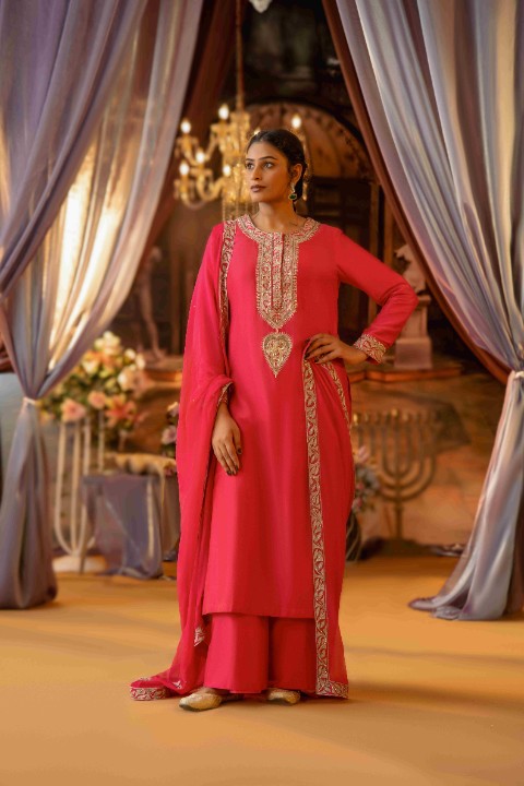 Magenta Straight Long Suit - image 3