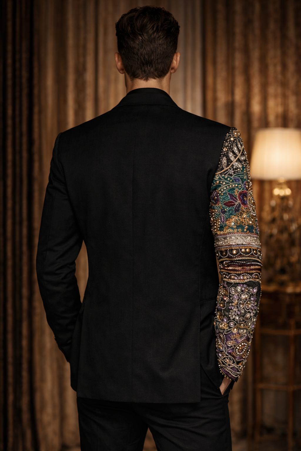 The Rajya Blazer - Structured Handcrafted Patchwork Tailored Jacket