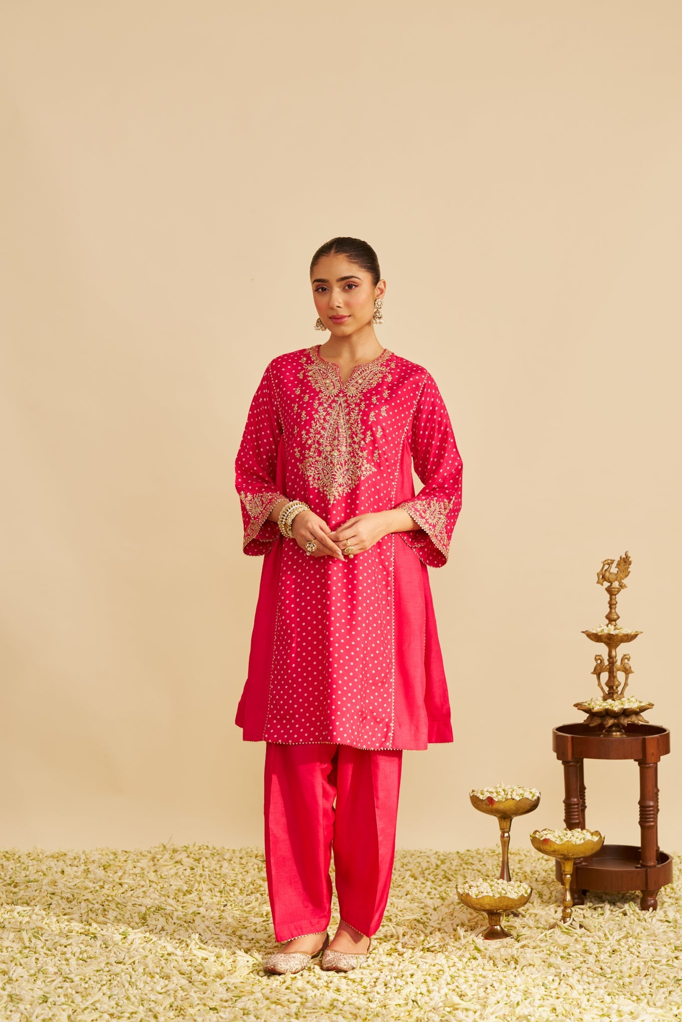KAYRA - SHORT GATHERED CHAUGA WITH SALWAR