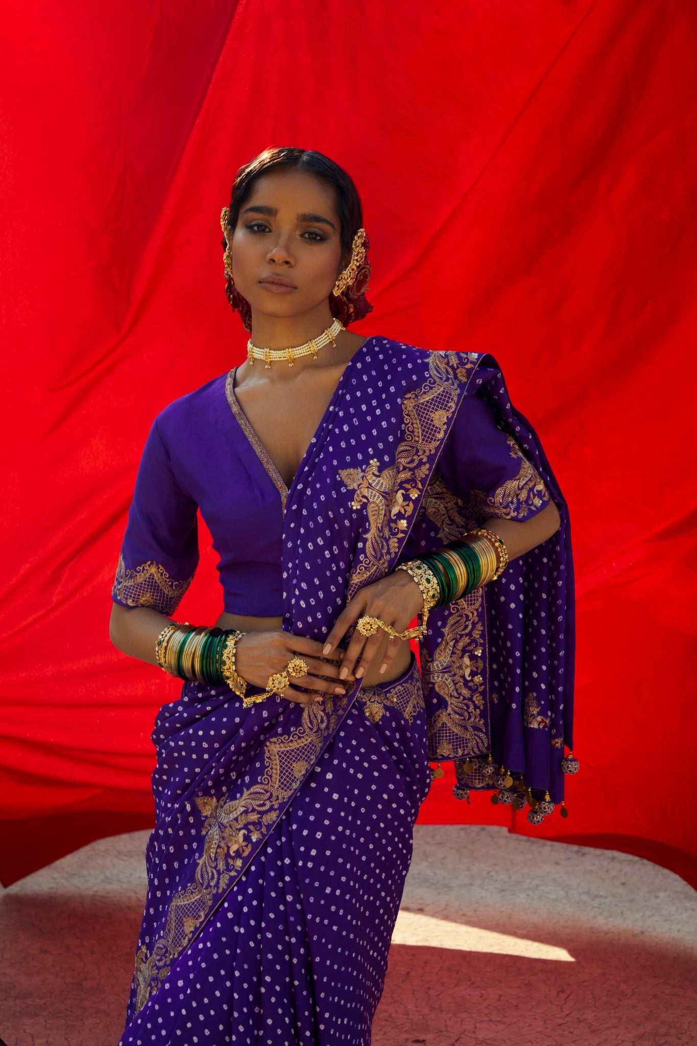 Peacock saree