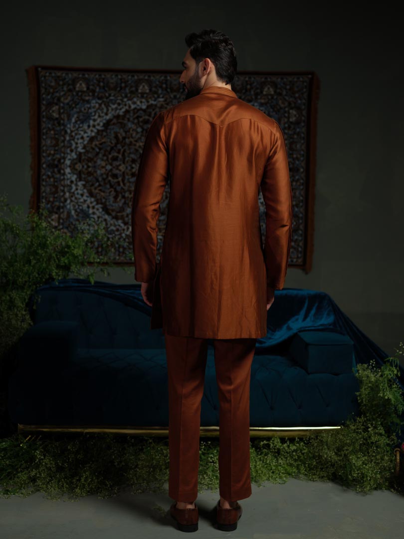 Modern Rust Kurta set