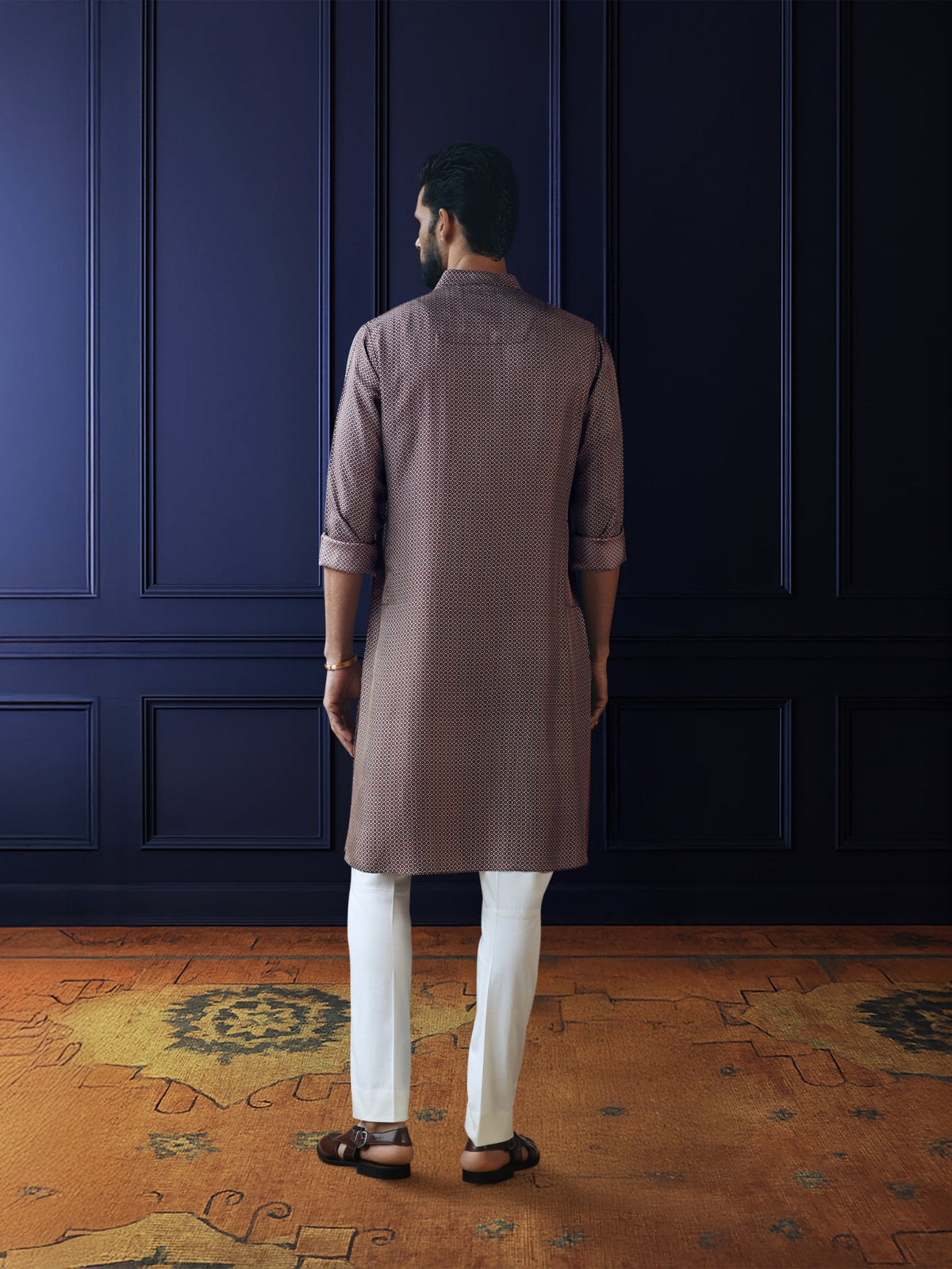 MAROON MIST PRINTED KURTA