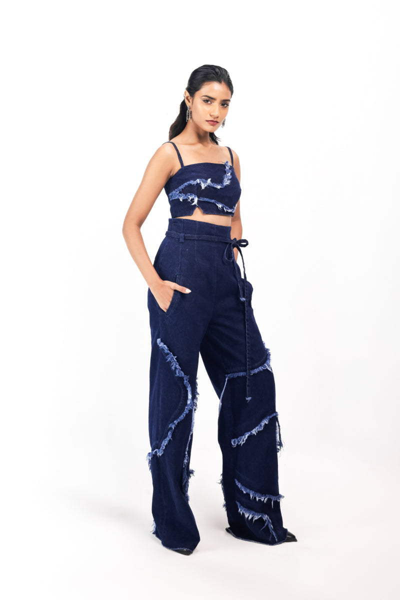WEATHERED INDIGO TROUSER