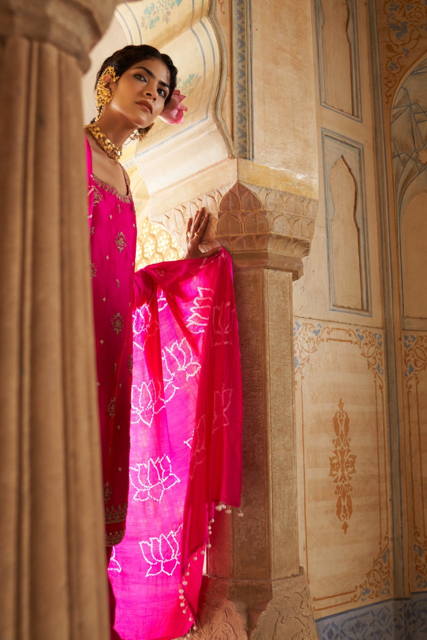 Strappy kamal ka phool suit