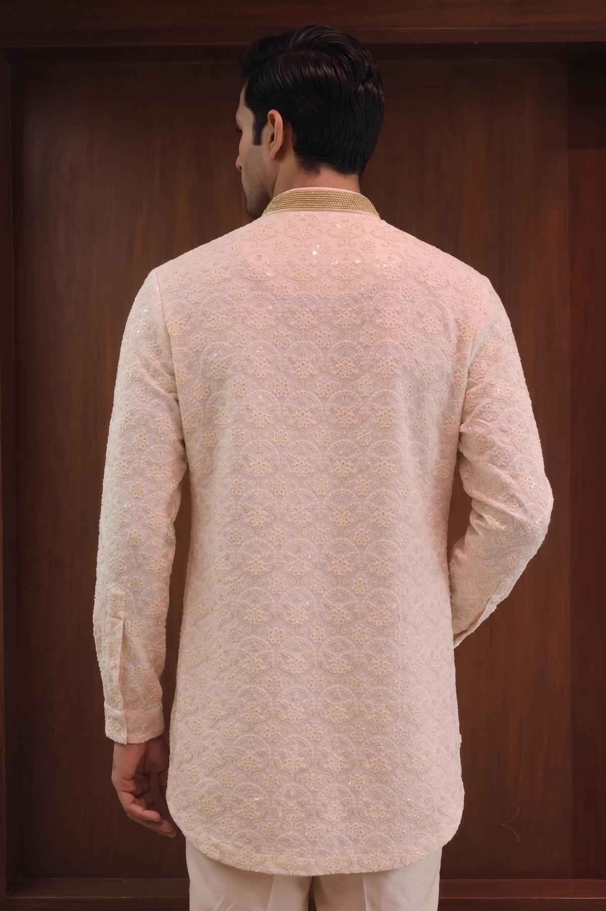 All-Over Chikankari Sequined Kurta