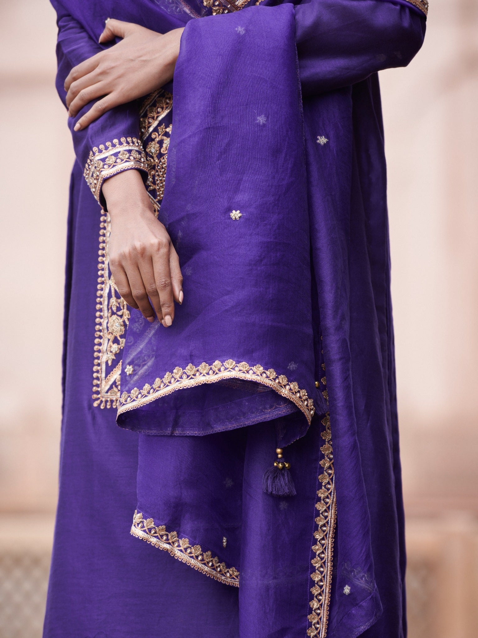 peacock signature sharara set