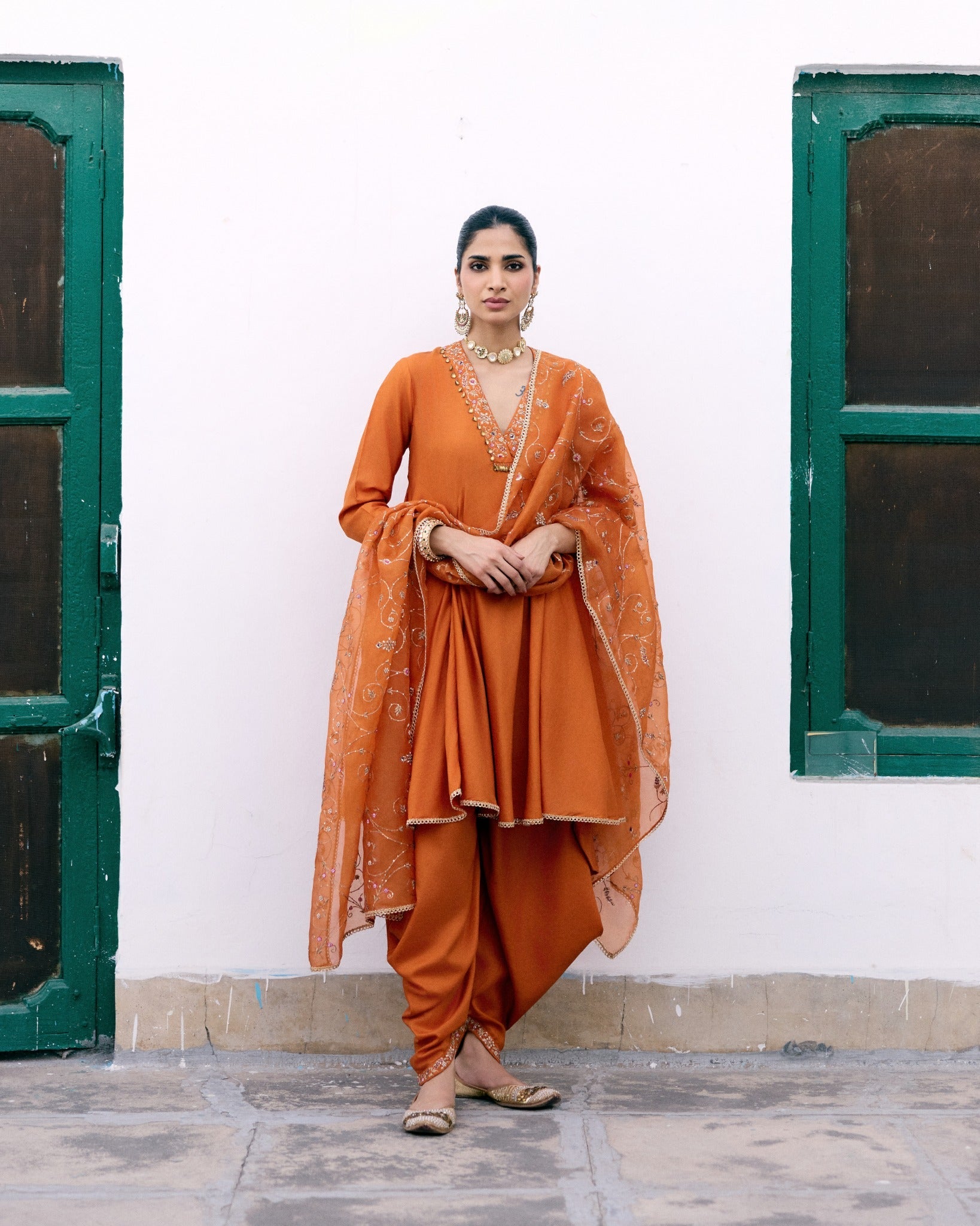 Santari Jaal Kurta Set