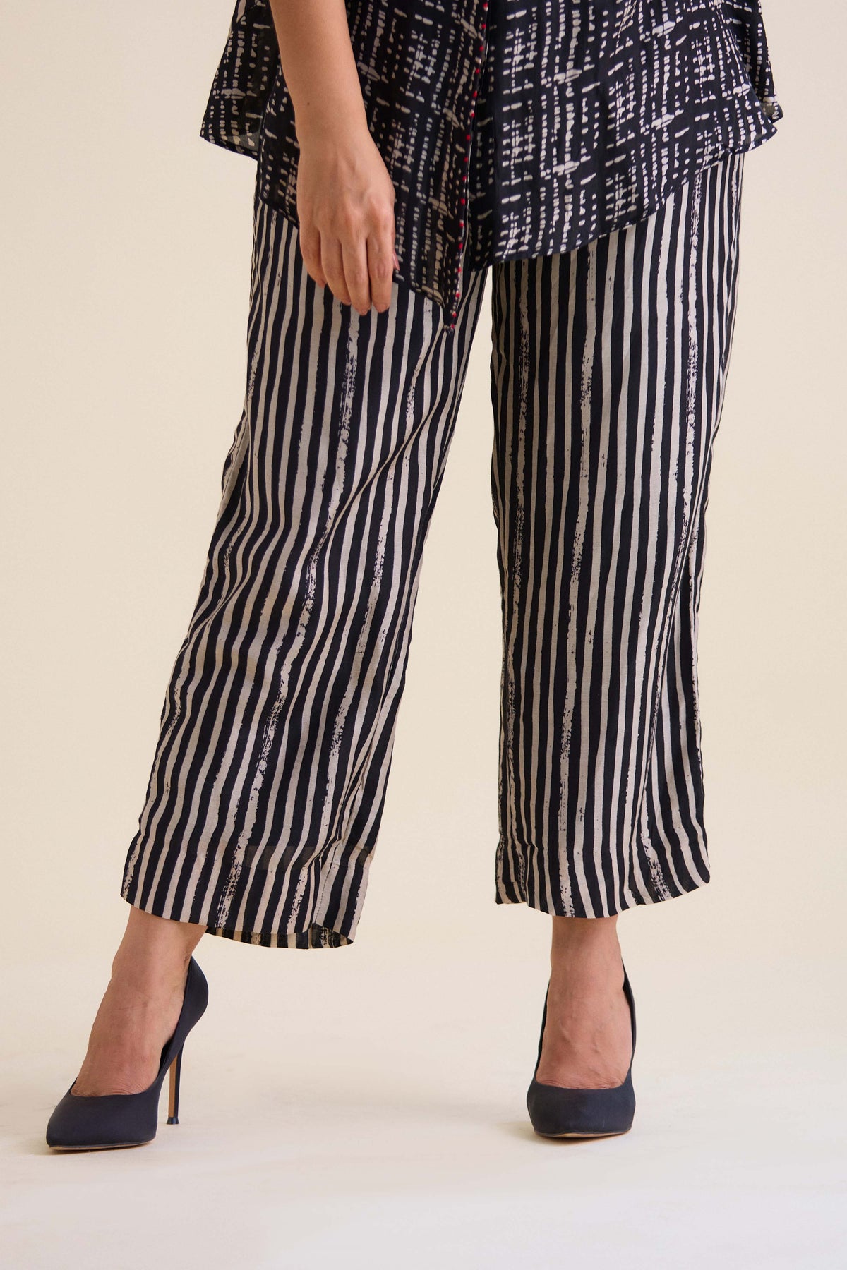Overlap shirt co-ord set