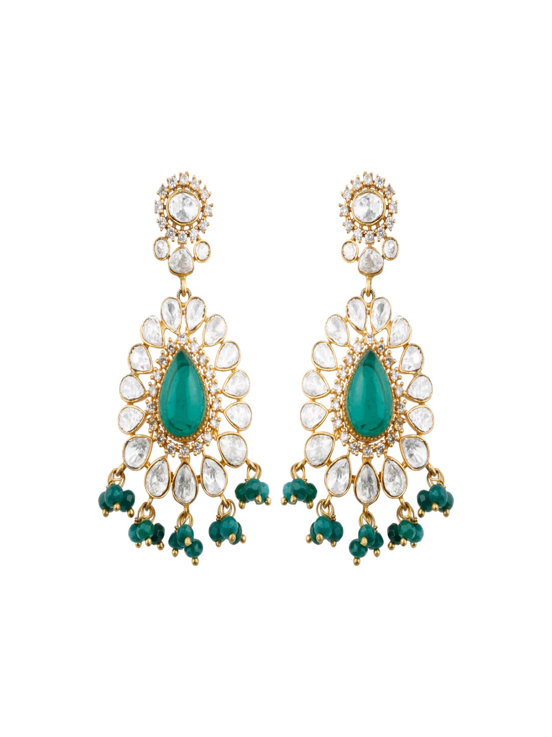 Emerald Elegance Polki Choker Set