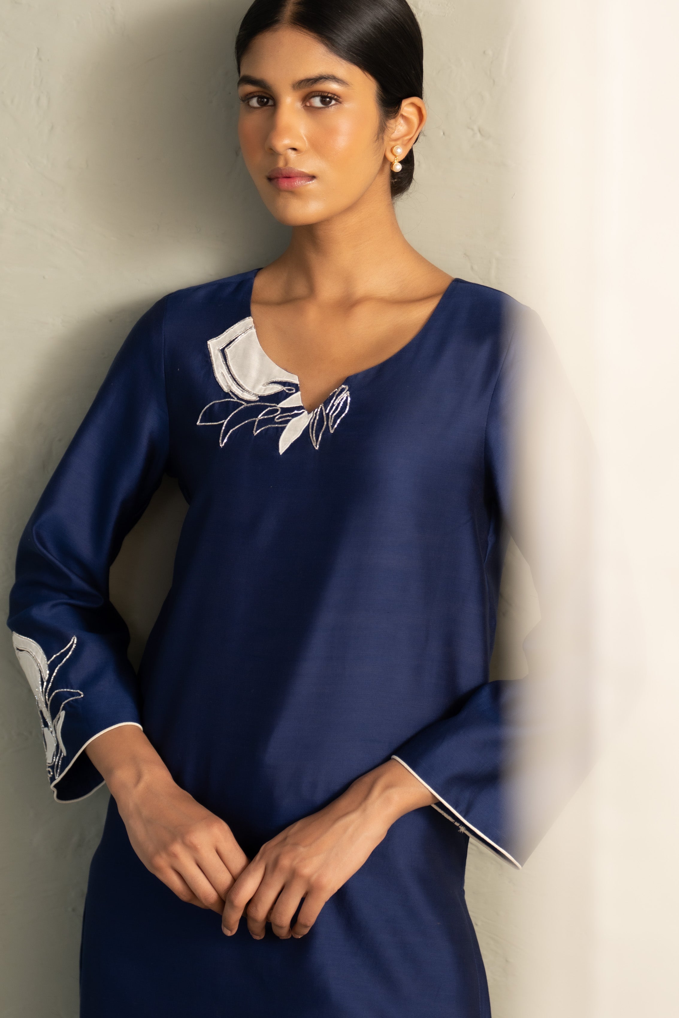 Blue Edit Tara set with dupatta