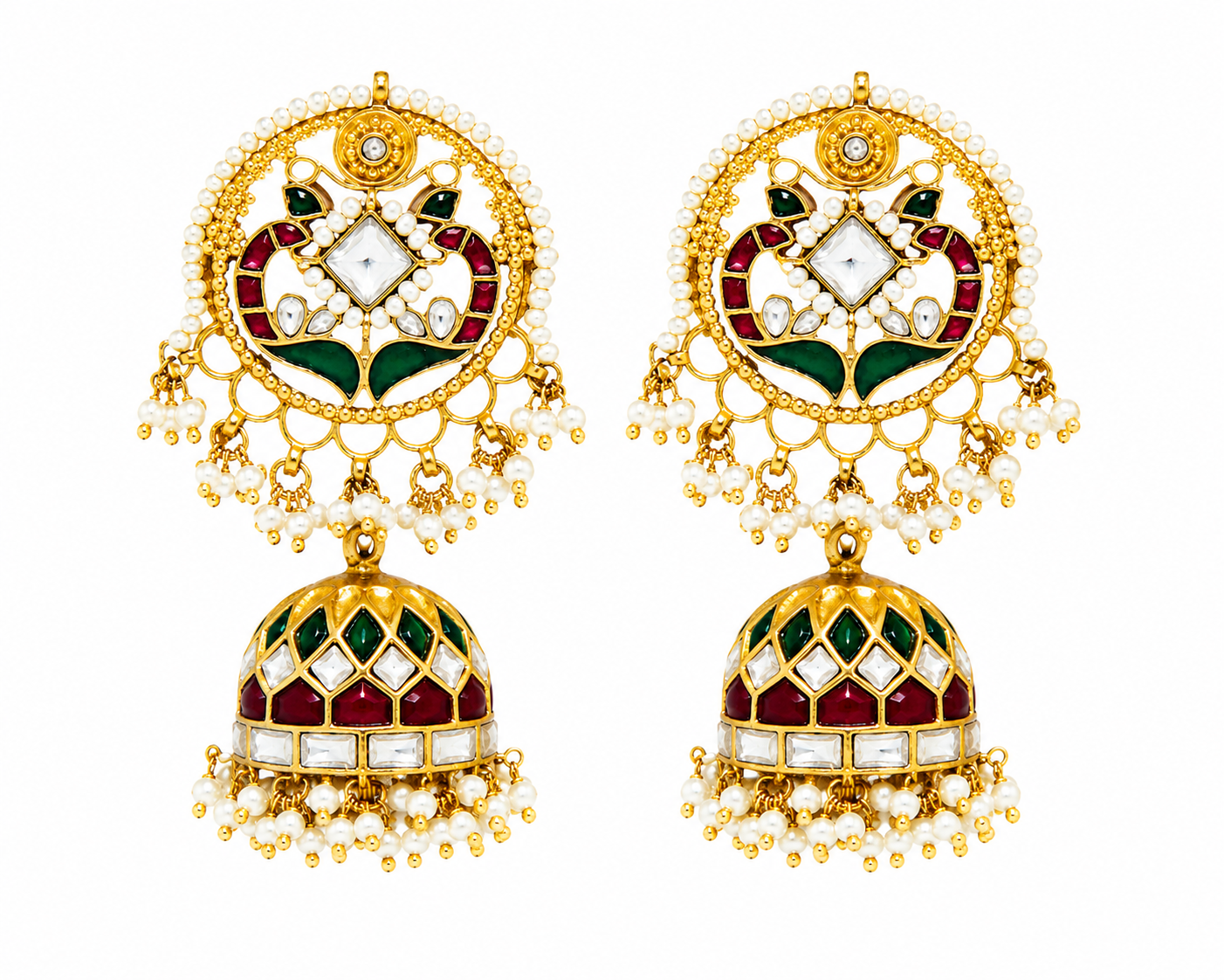 Heritage Polki Jhumka Earring