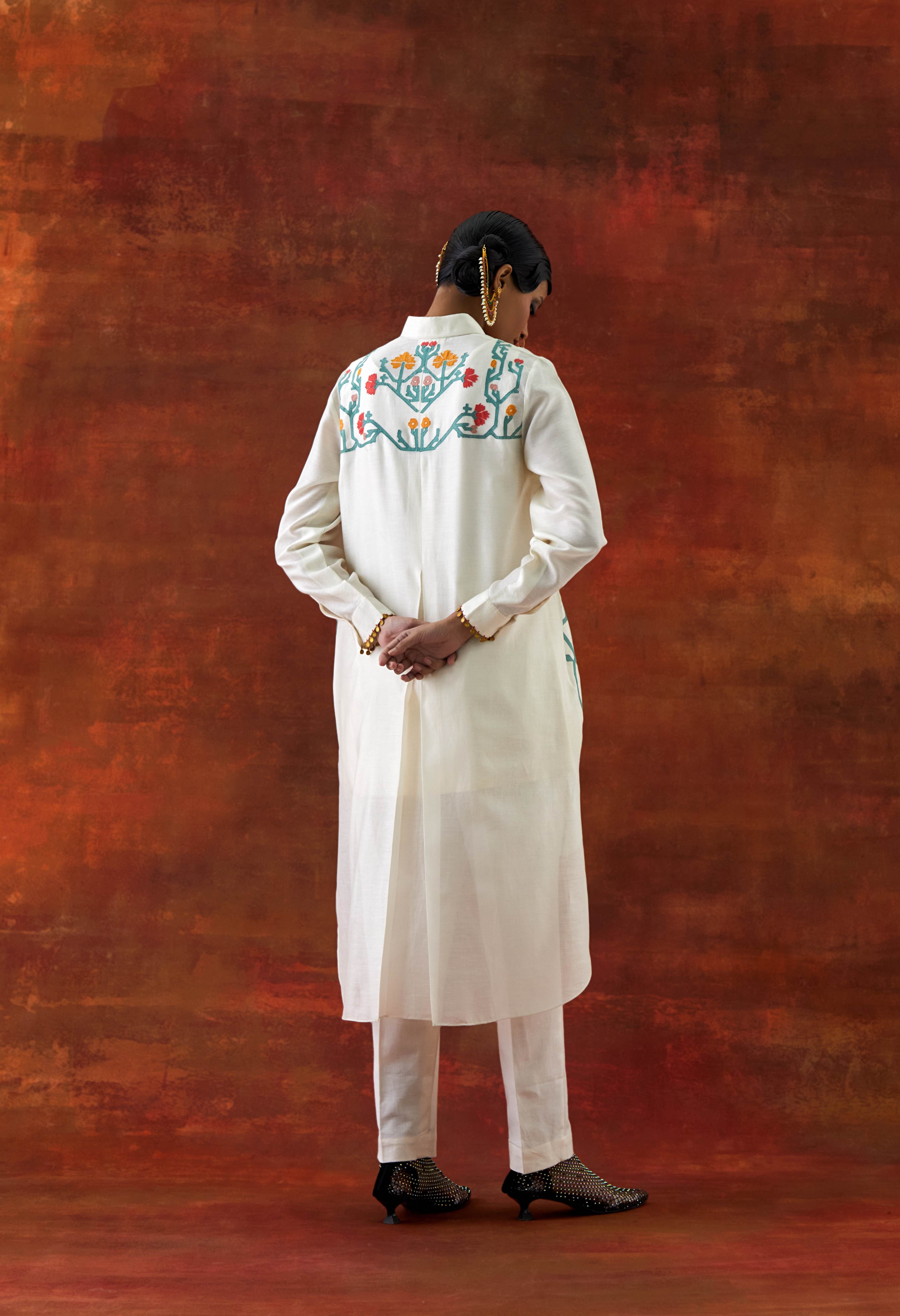 EMB SHIRT WITH INNER AND PANTS - image 3