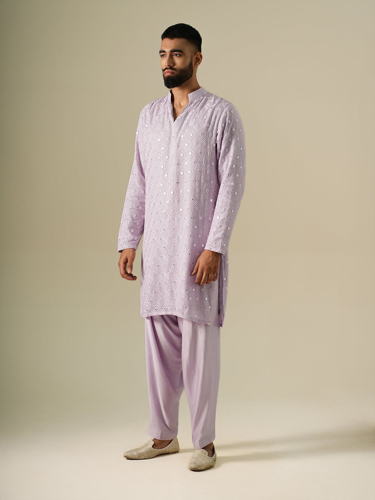 Lavender Taara Kurta Set