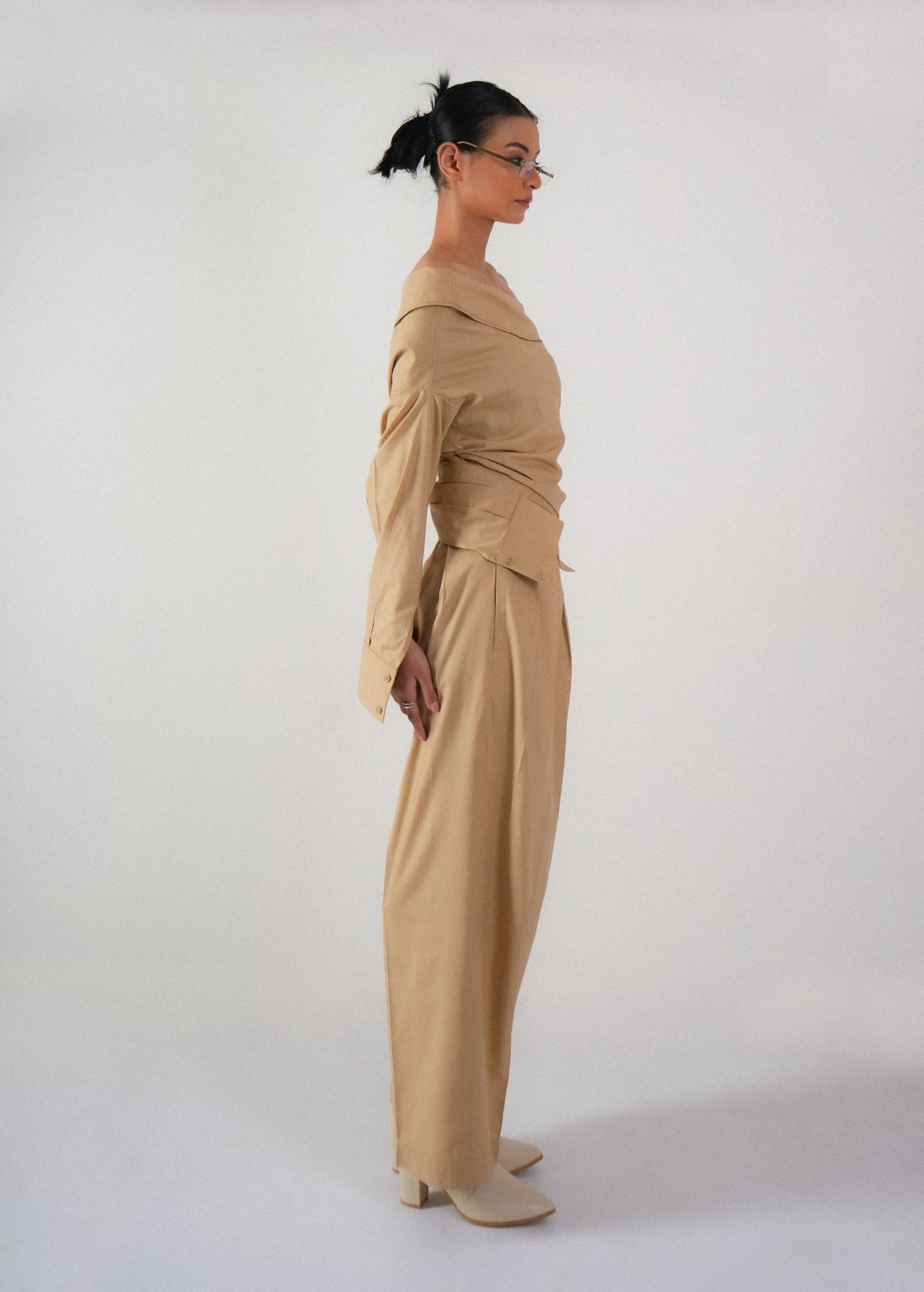 Deconstructed shirt top