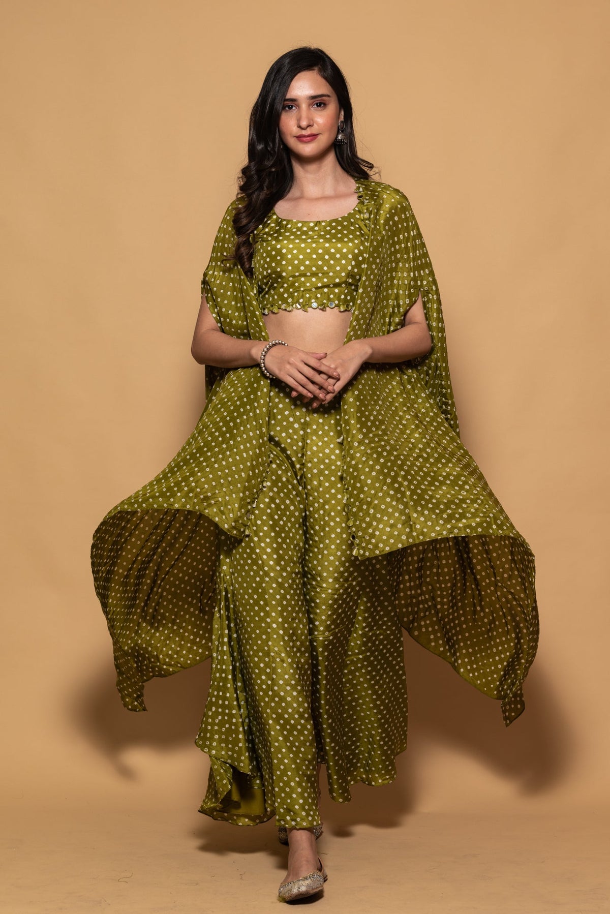 Bandhni fusion set