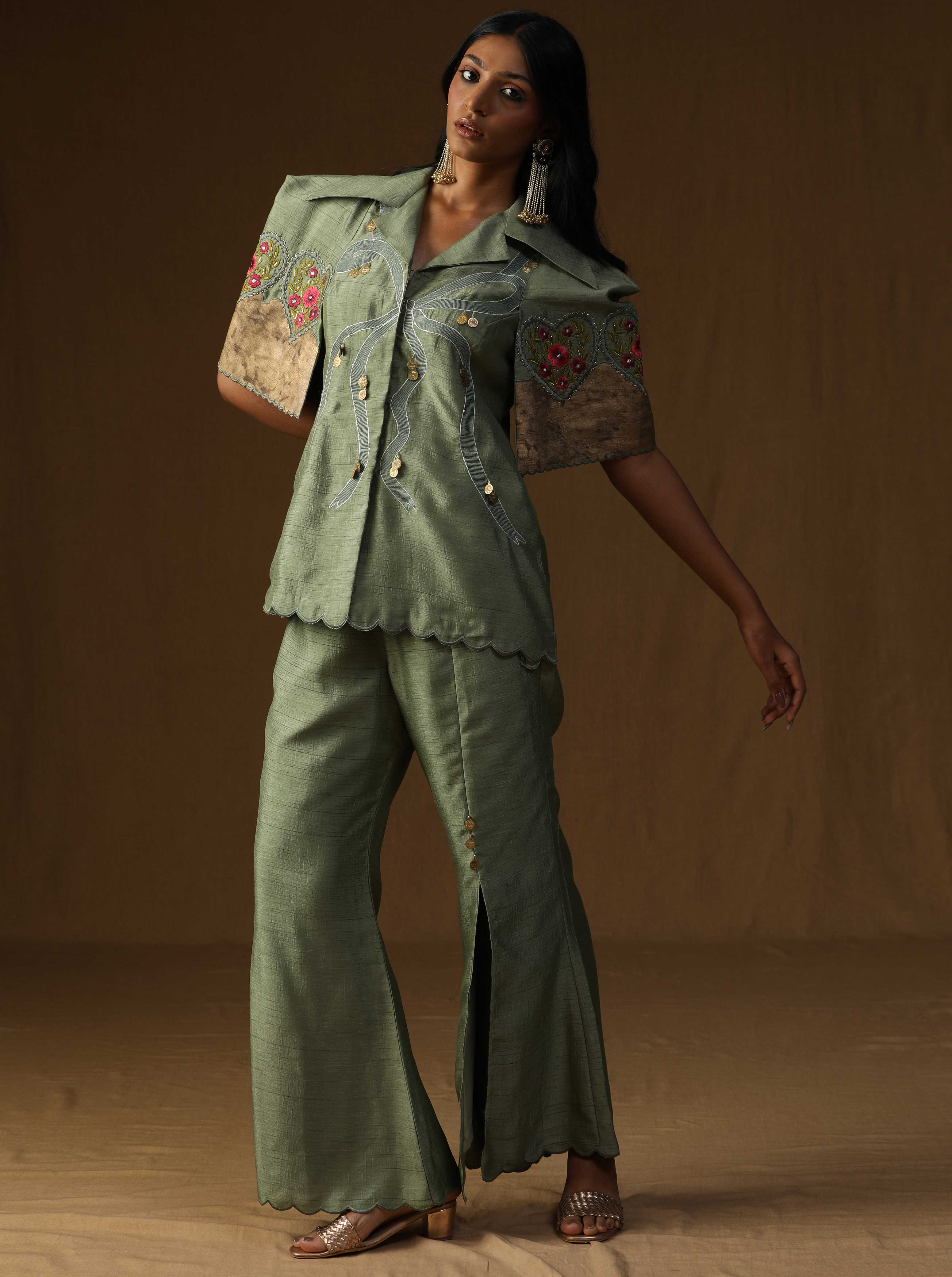 Chitra Pista Noor � The Artisan Rooh Co-ord Set