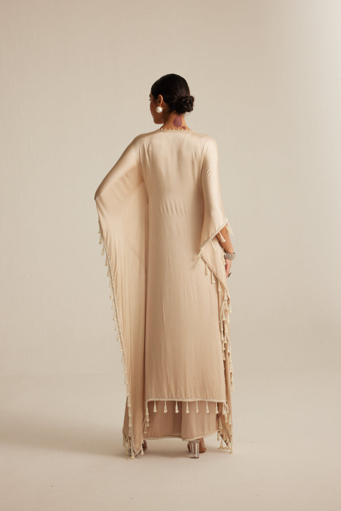 Light Beige Kaftaan Set