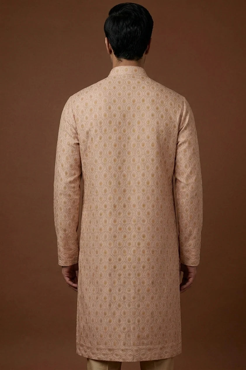 Ivory & Golden Kurta