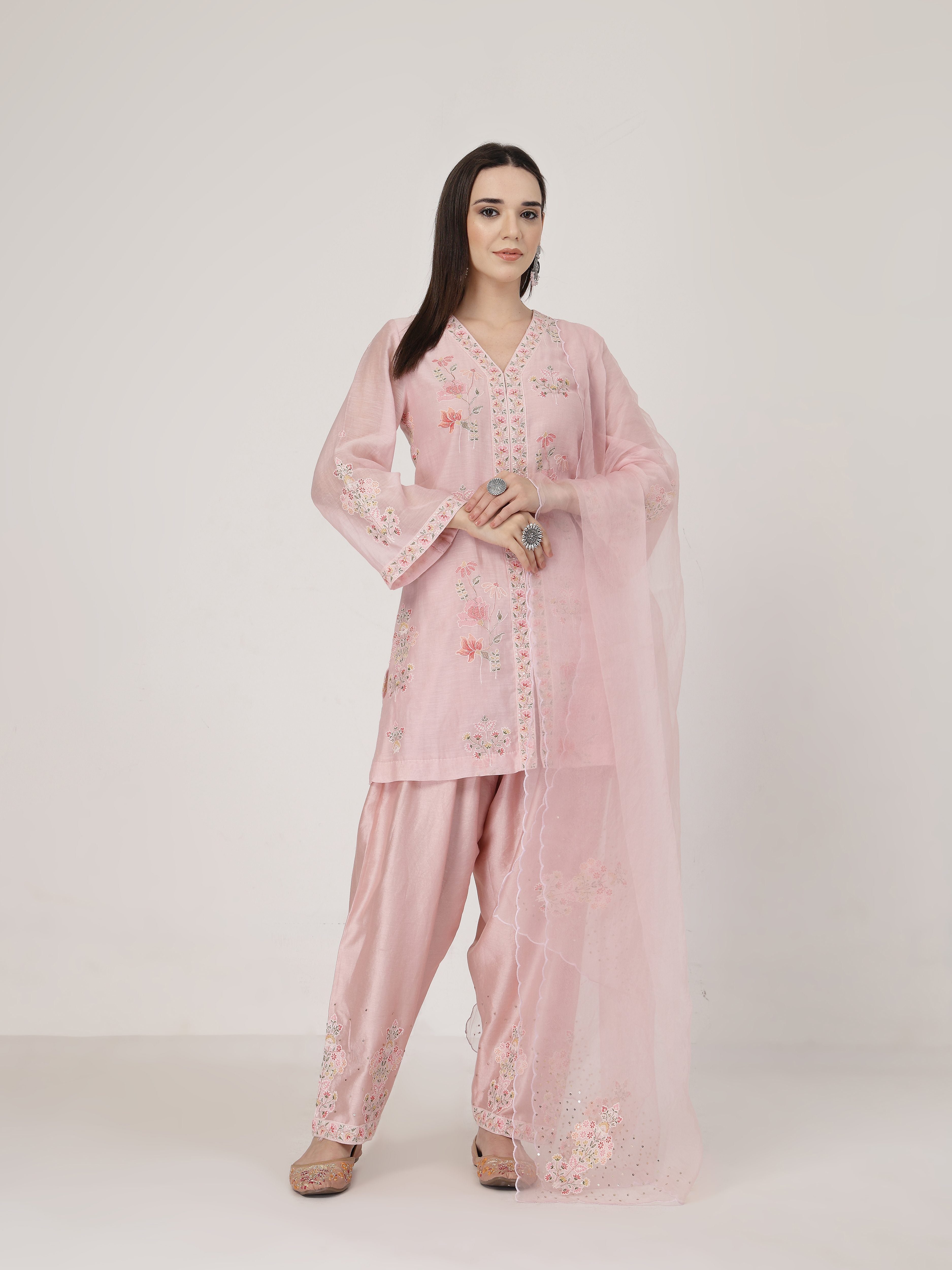 Pearl Pink Suit Set