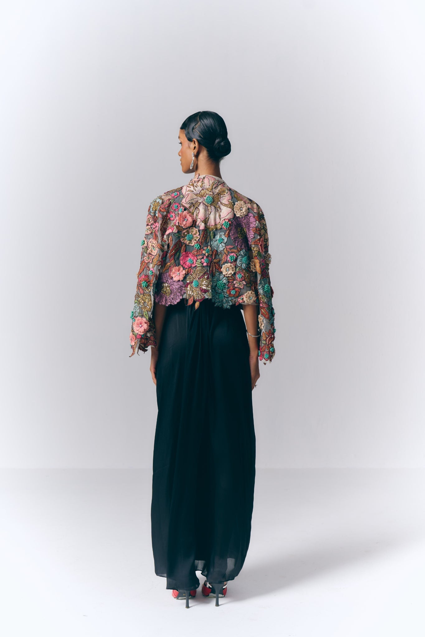Twilight Blossom Jacket Gown
