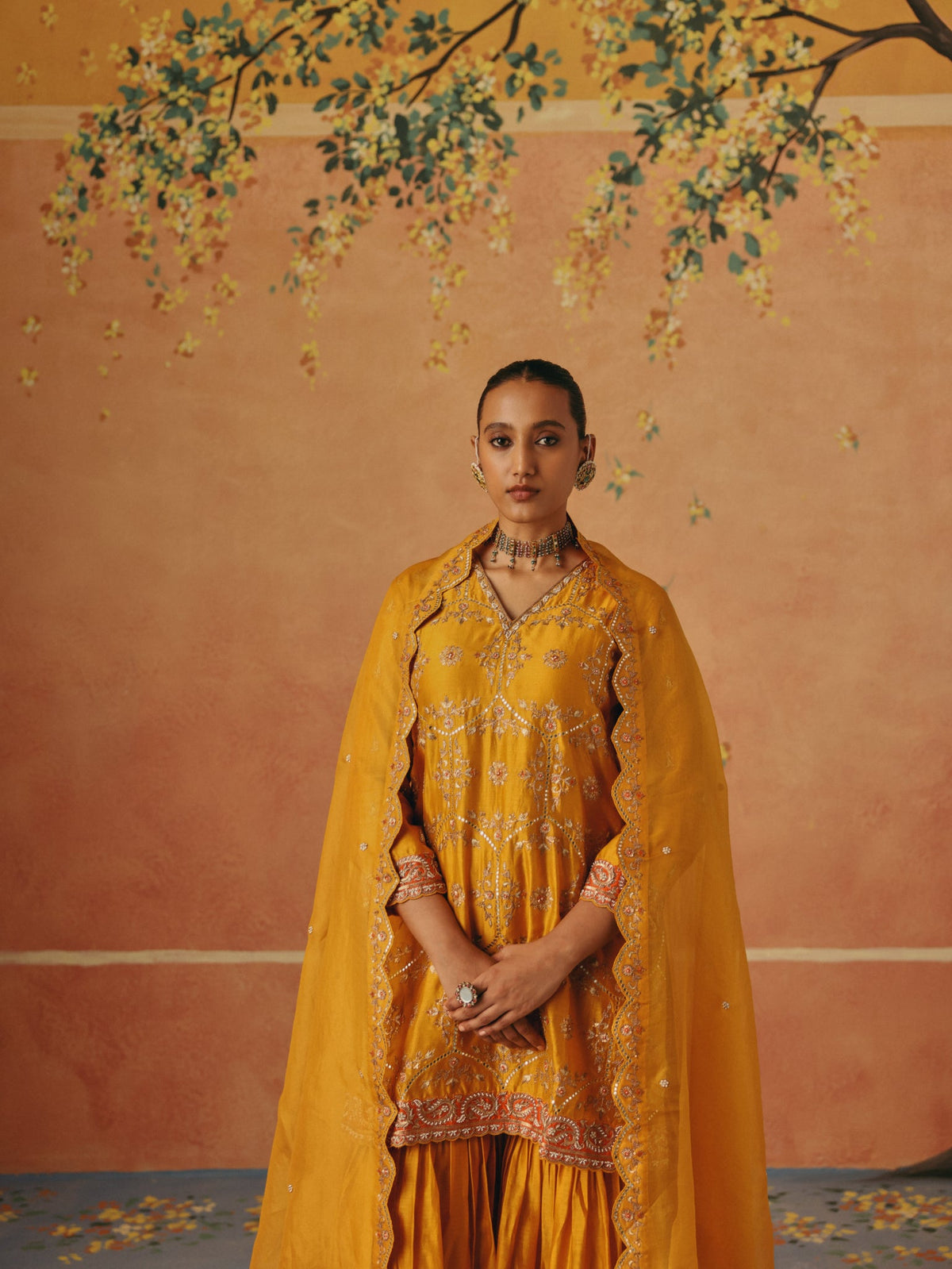 Marigold Sharara Set