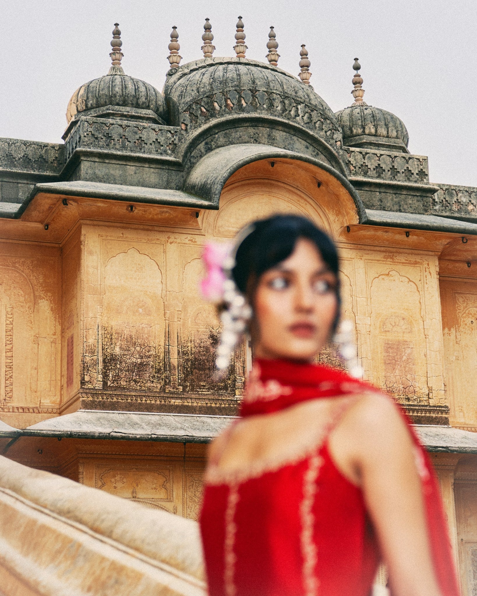 Strappy gulaab aur kamal suit