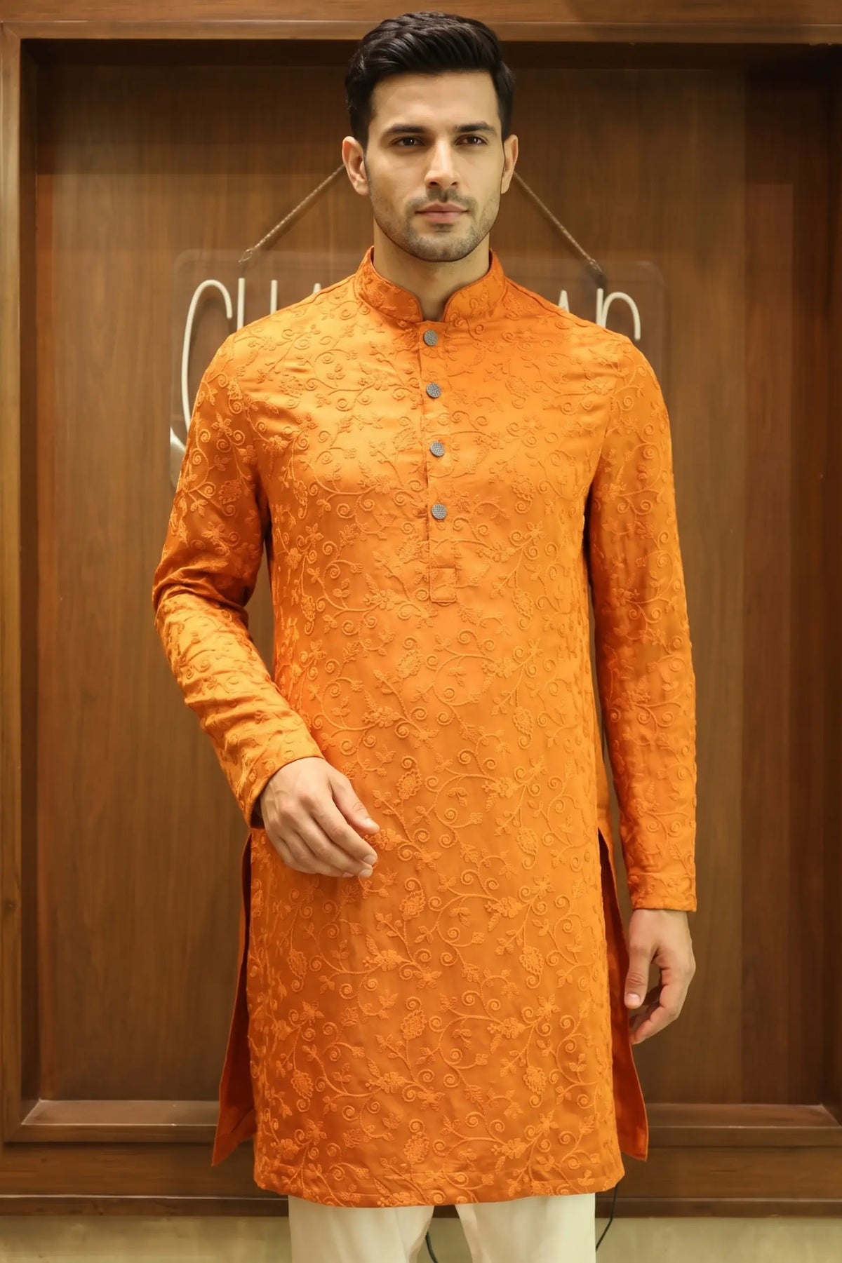 Rust Kurta set