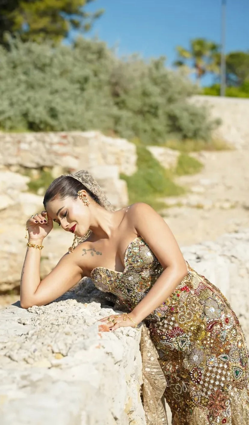 The Maharani Cascade Gown