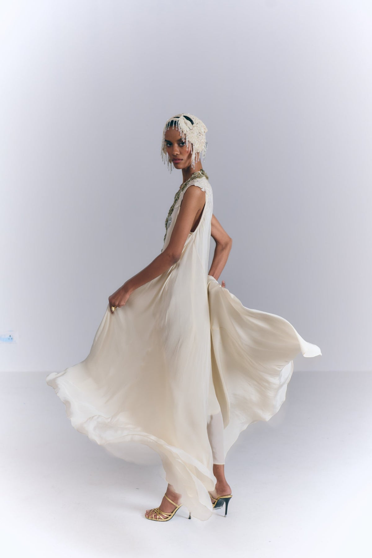 Ivory Cascade Dress