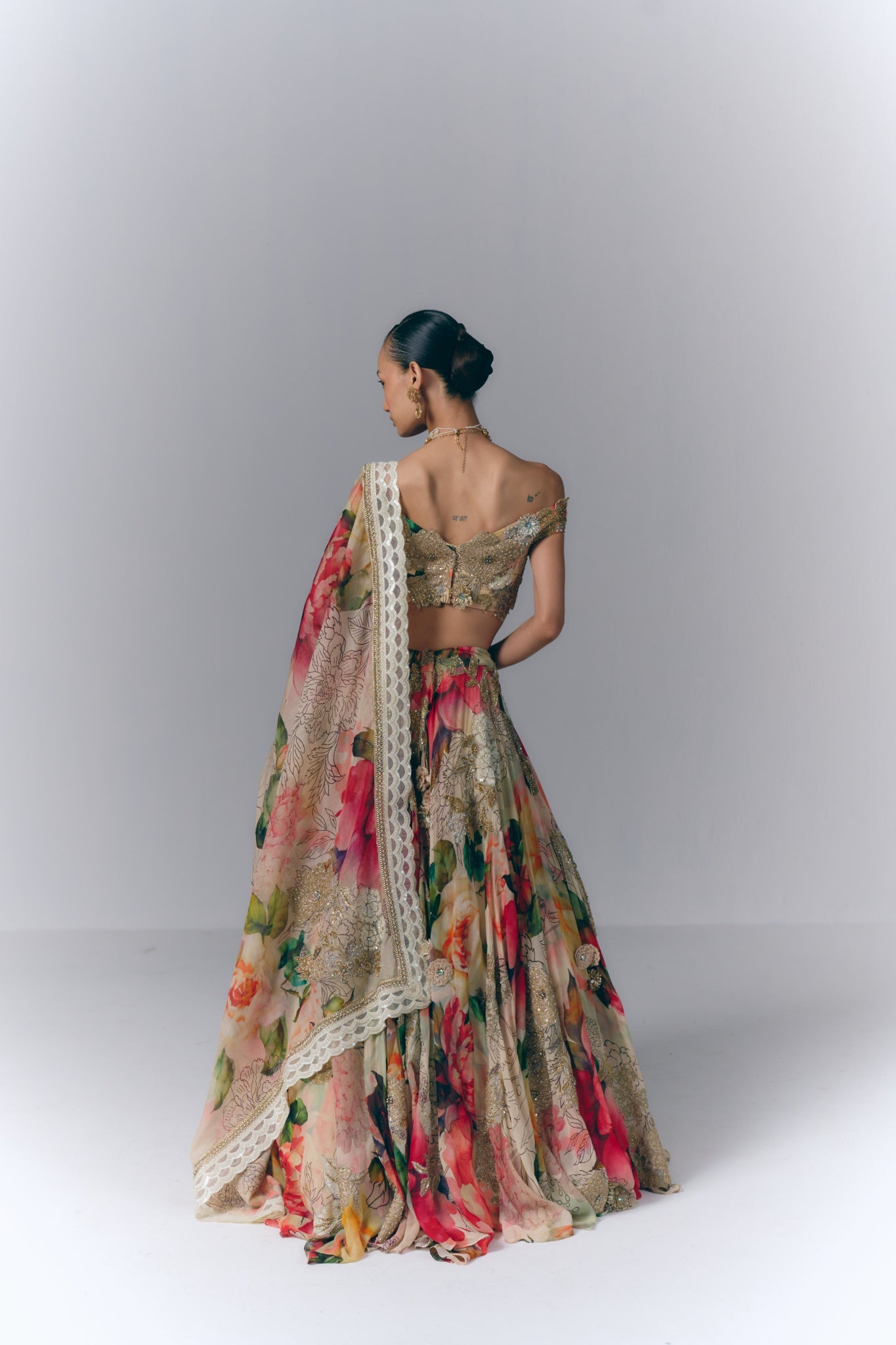 Multicolored Lehenga Set